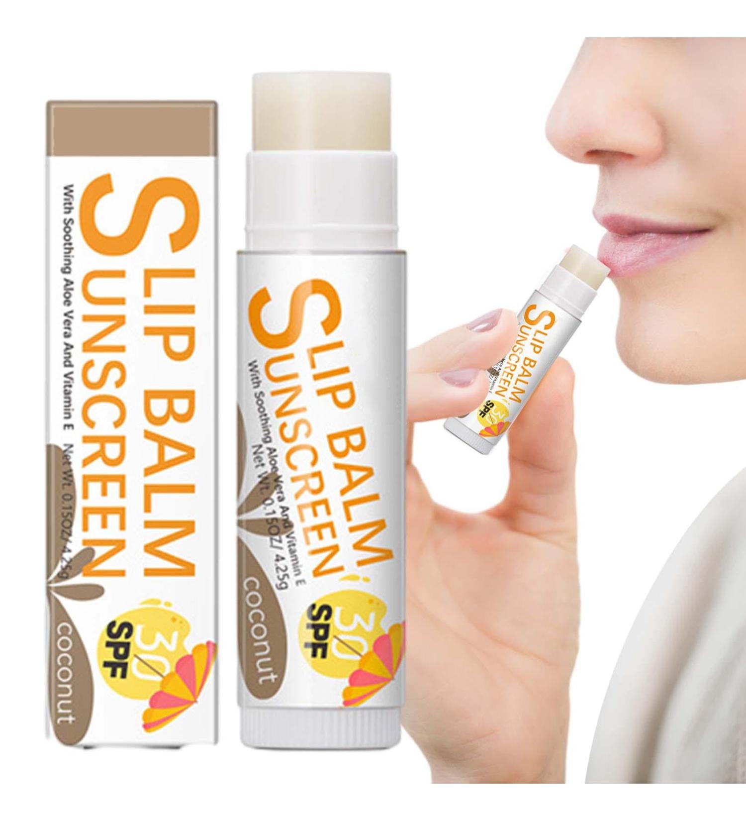 SPF Lip Balm Bum Sun Lip Balm SPF30 - Travel Size Sunscreen for Lips Sun Protection Lip Care for Protecting Soothing and Moisturizing Lips Zurego #2 Coconut Flavor - Buy Online on SooperMarket.com