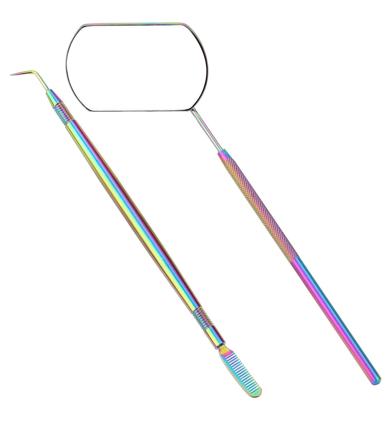 Stainless Steel Eyelash Lift Set with Comb Separator & Mirror | Perfect for Eyelash & Eyebrow Perming Tinting Curling & Extensions - International Shipping Available - Buy Online on SooperMarket.com