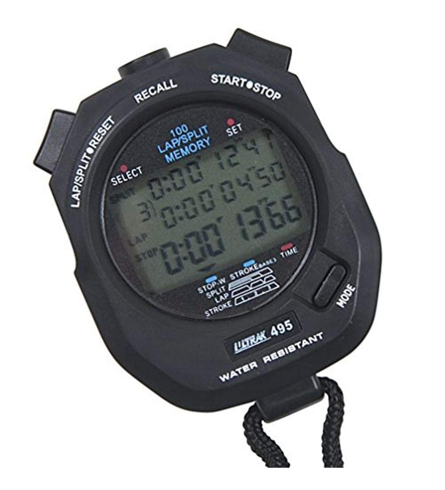 Ultrak 100 Lap Memory Timer Black