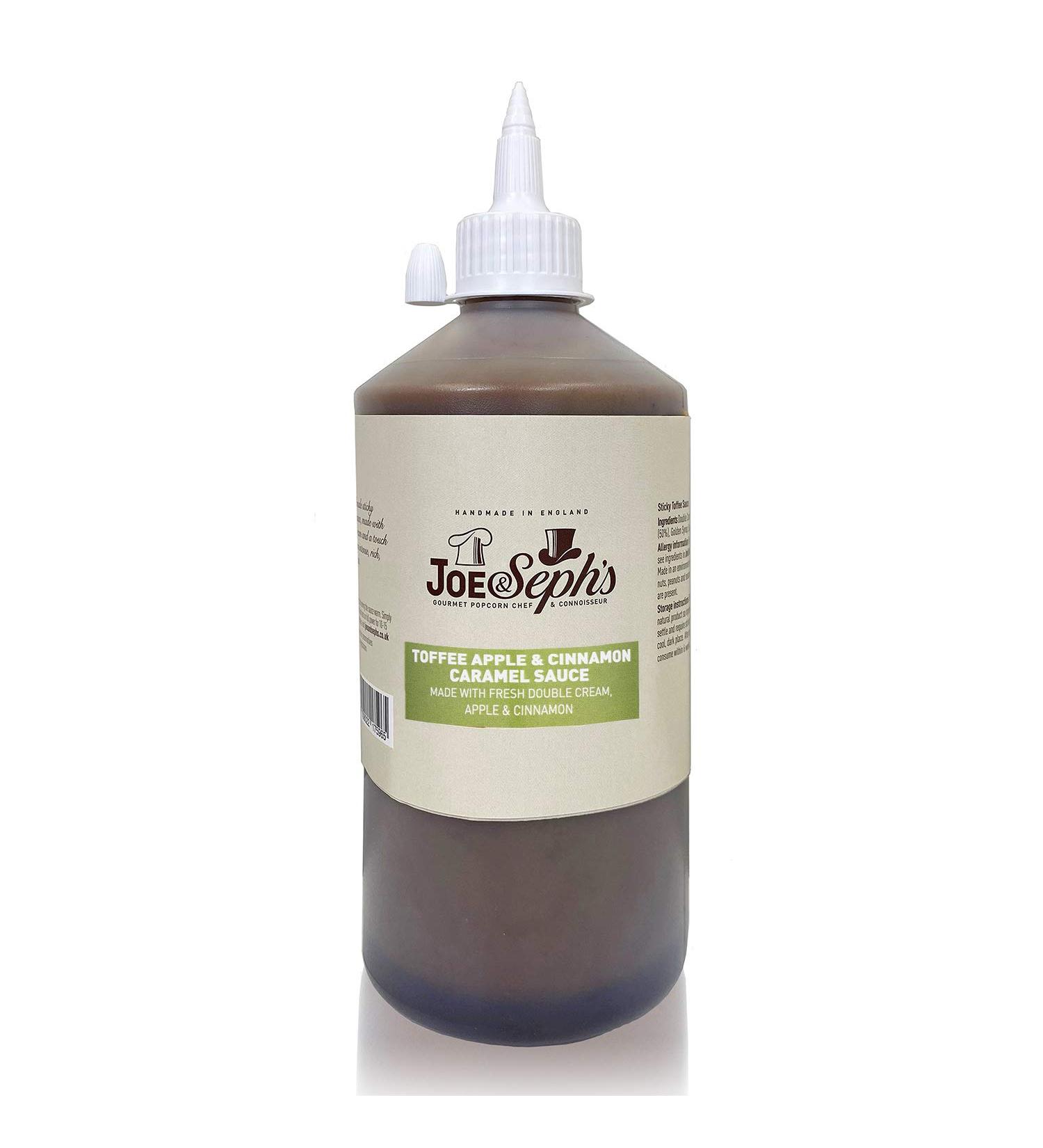 Joe & Seph's Toffee Apple & Cinnamon Caramel Sauce (1x1kg) | 2 Star Great Taste Award caramel drizzle ice cream sauce caramel sauce for coffee vegetarian home baking cakes Toffee Caramel 1kg - Buy Online on SooperMarket.com