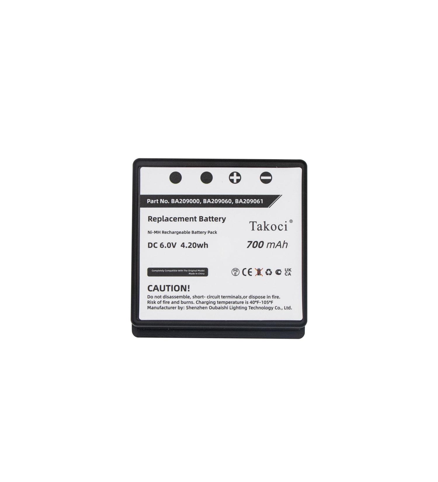 Replacement 6V NiMH 700mAh Battery for HBC FUB9NM Remote Control Crane Truck - Compatible with Linus Micron Technos Spectrum Radiomatic Eco | International Shipping Available - Buy Online on SooperMarket.com