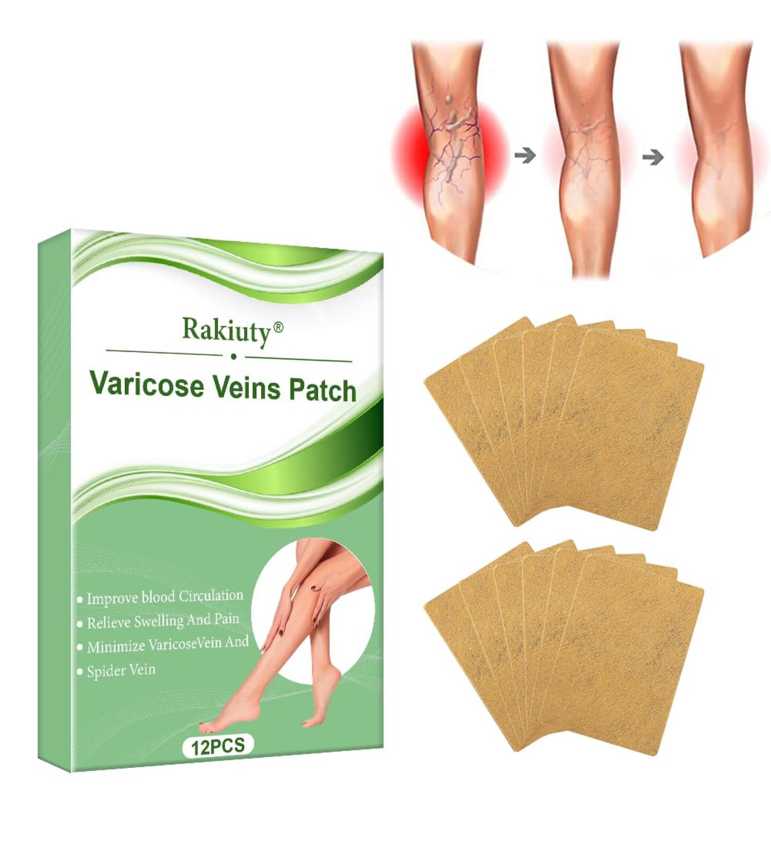 Varicose Veins Patch - Effective Treatment for Spider Veins | 12 Pcs | Fast International Shipping - Buy Online on SooperMarket.com