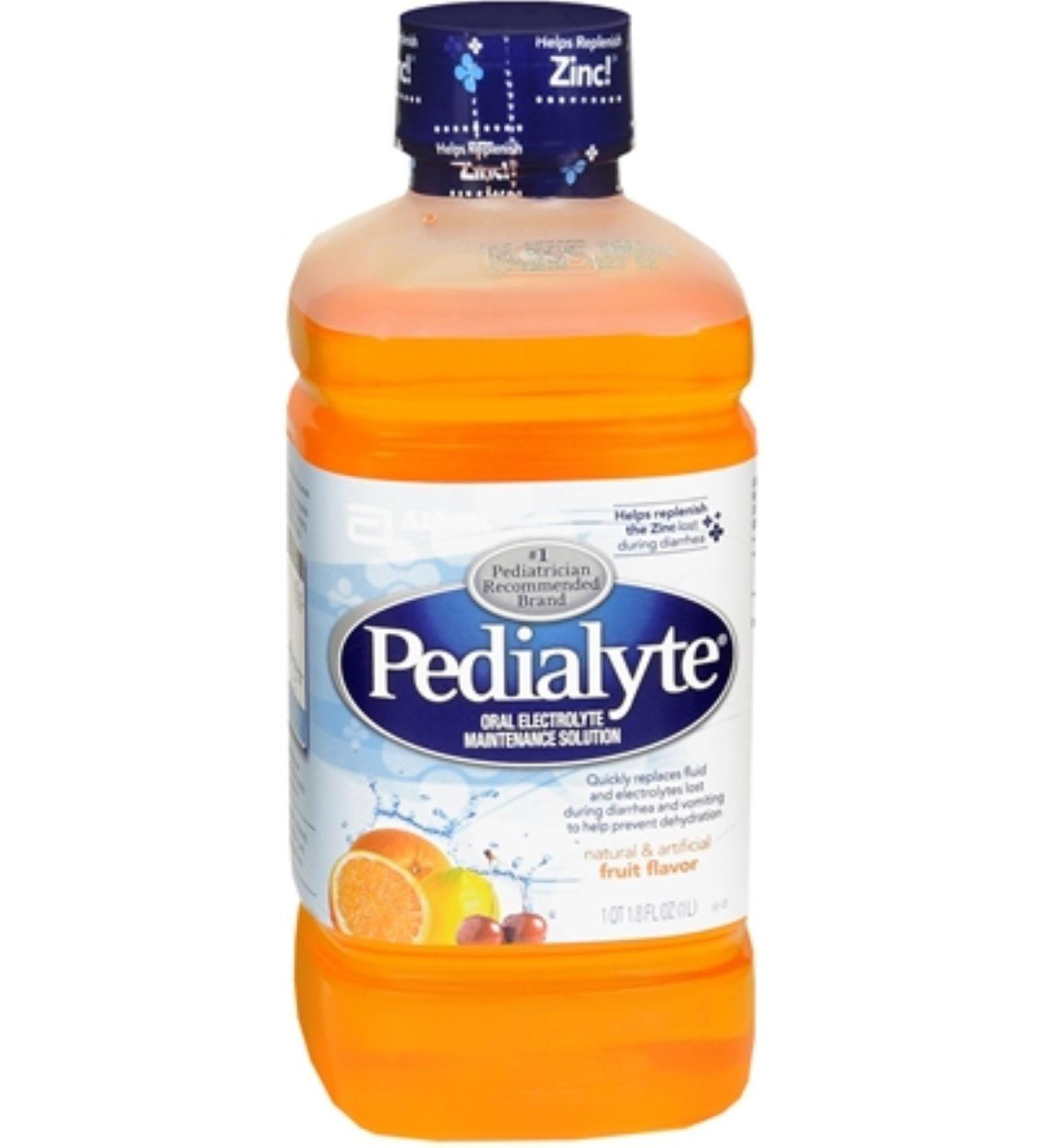 Pedialyte Oral Electrolyte Maintenance Solution Fruit 33.80 oz (Pack of 3) Fruit 1.8 Fl Oz (Pack of 3)