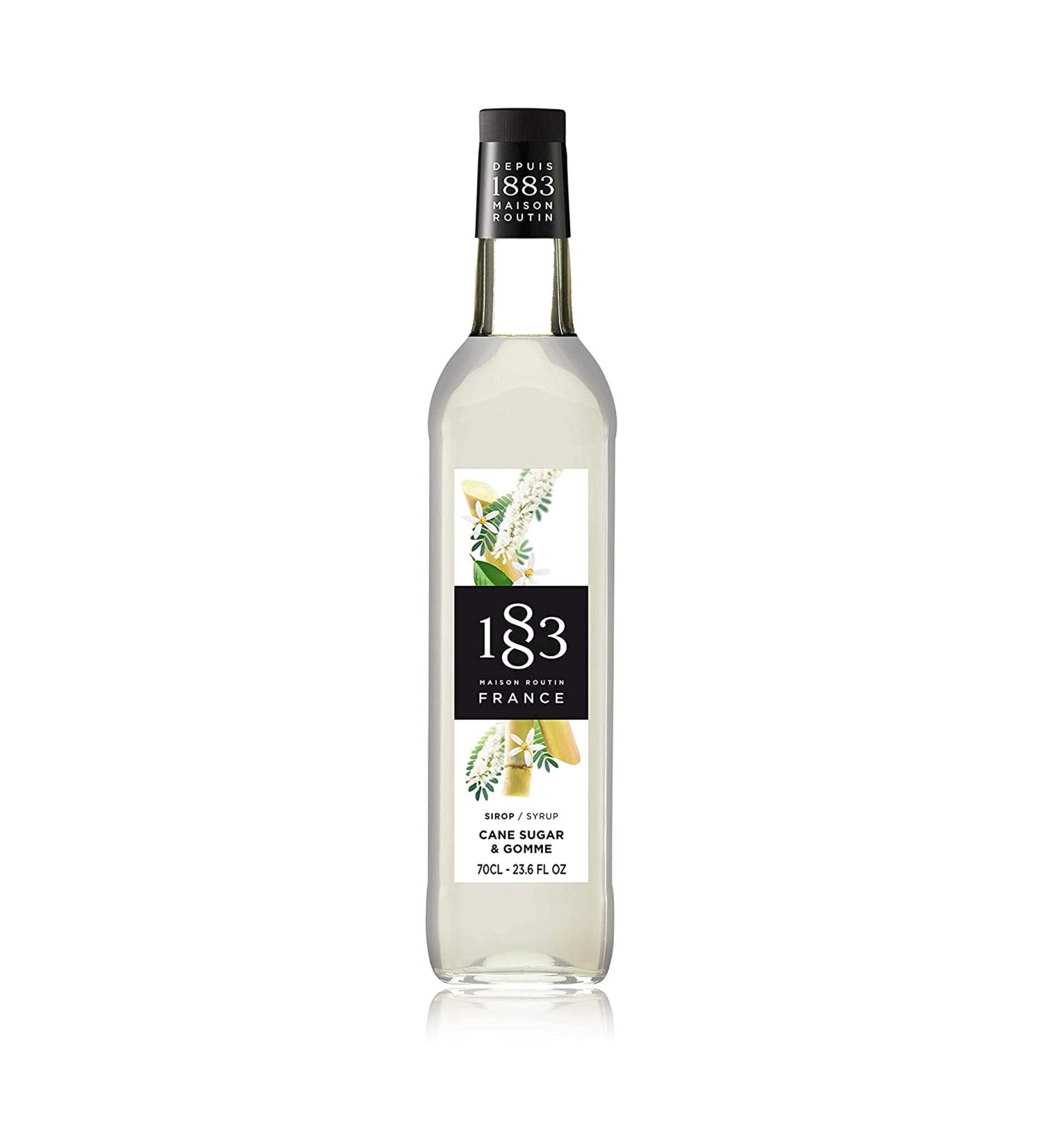 1883 Maison Routin Premium Cane Sugar & Gomme Syrup 700ml - Ideal for Cocktails, Mocktails, Coffee & Iced Tea - Pack of 1 - Buy Online on SooperMarket.com