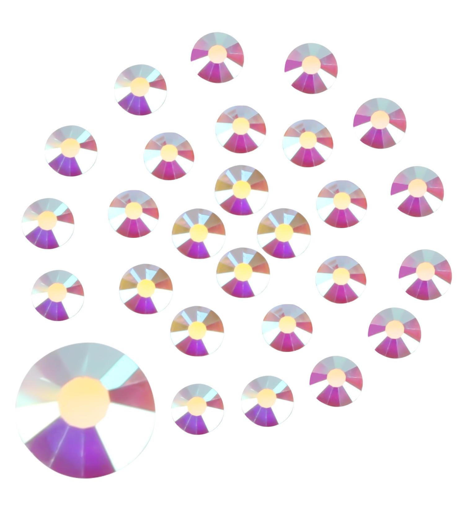 Jollin SS12 Transparent Rhinestones - 1440pcs Glass Flat Back Gems for Glue Attachment - Perfect for Crafts & DIY Projects - Buy Online on SooperMarket.com