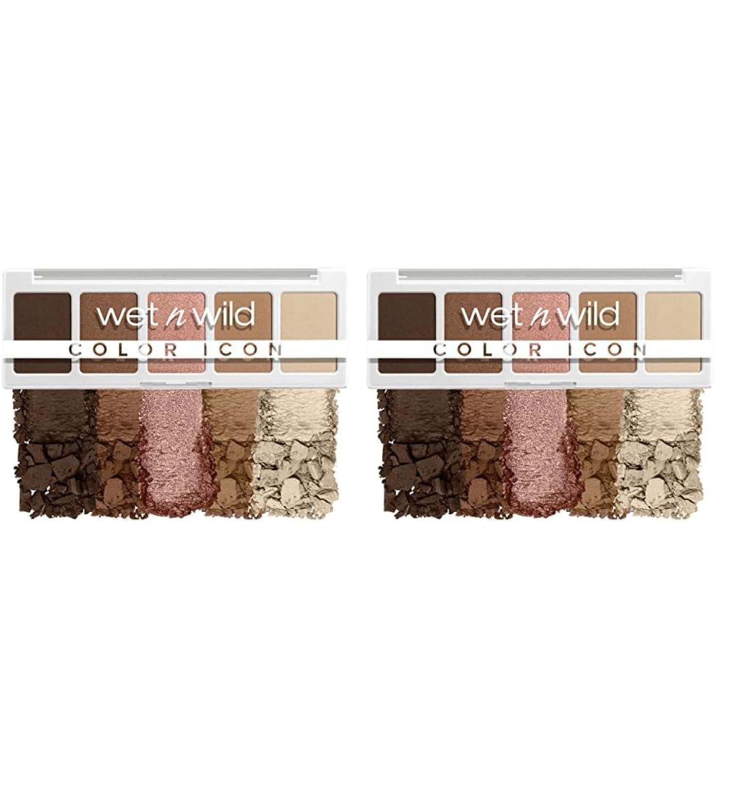 Buy Wet n Wild Color Icon 5-Pan Palette - Brown Walking On Eggshells (Pack of 2) - International Shipping Available - Buy Online on SooperMarket.com