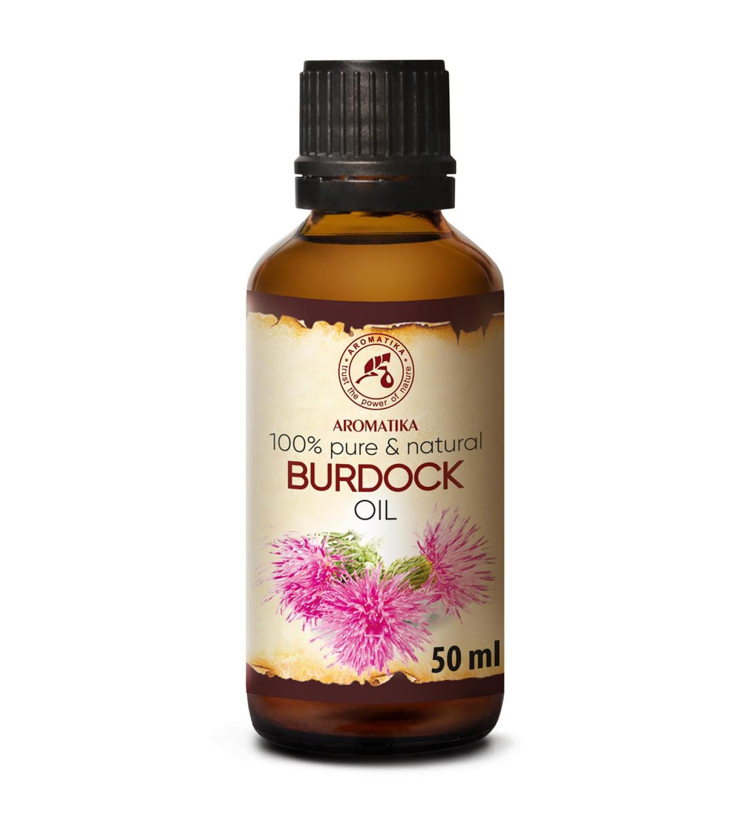 Valler Root Oil 50ml - Pure Arctium Lappa Burdock Oil for Hair & Skin Care | Best Natural Spa Oil in Glass Bottle - Buy Online on SooperMarket.com