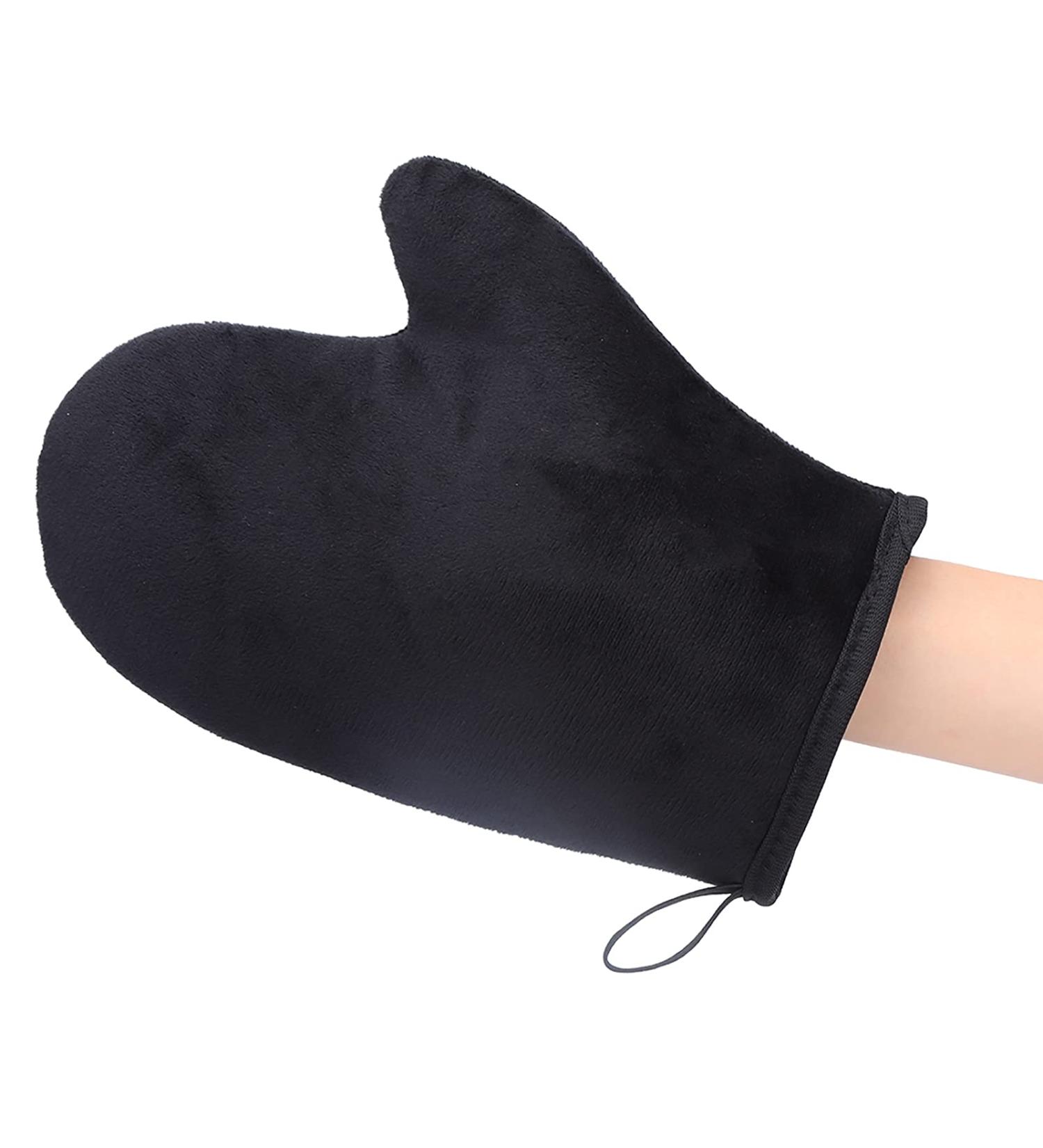 Self Tanning Mitt Face Body Double Sided Applicator Glove with Thumb Soft Tanner Gloves Reusable Washable Tan Mitt for Lotion Mousse Summer Artifact - Buy Online on SooperMarket.com