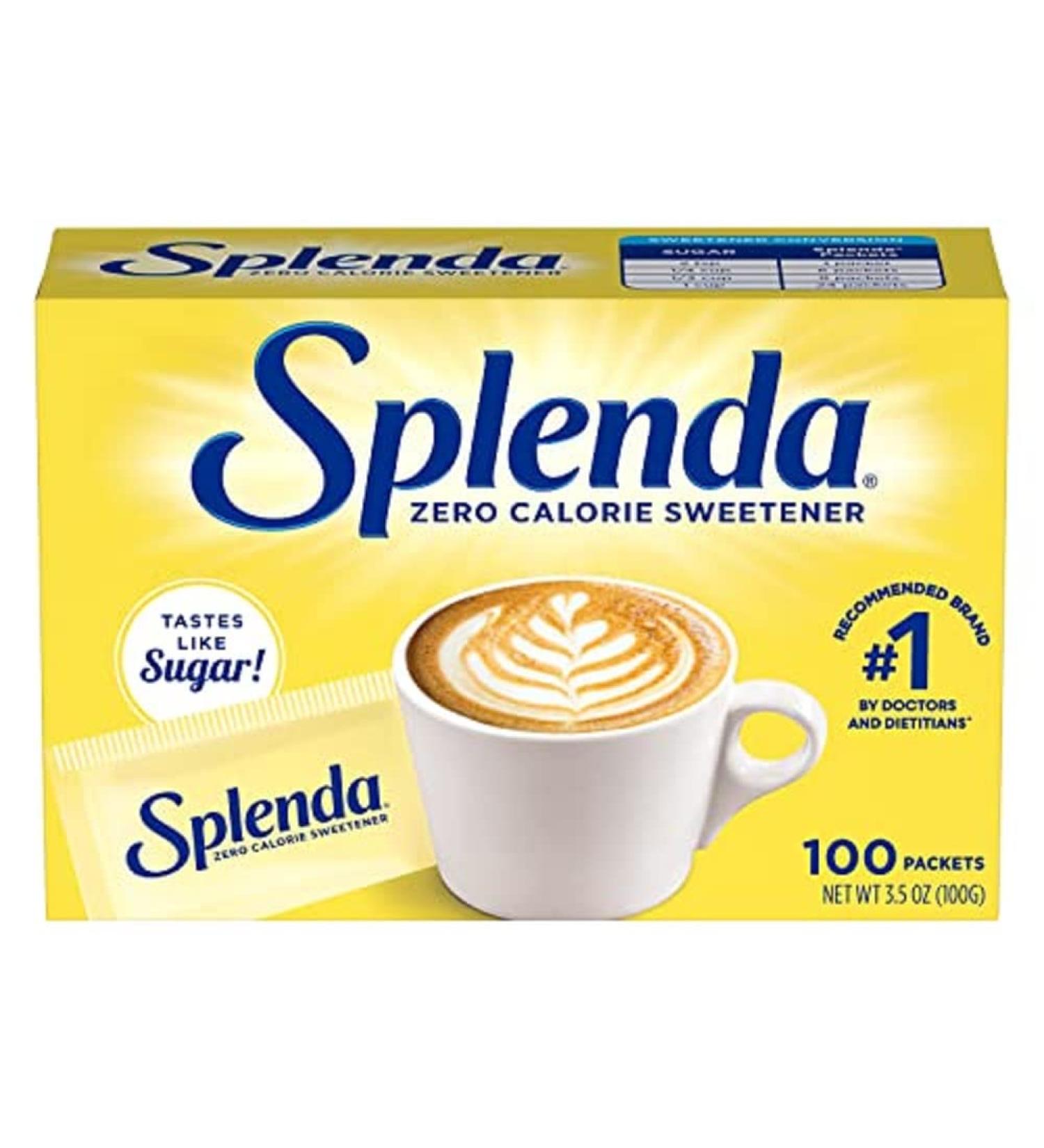 SPLENDA No Calorie Sweetener 100 Count Packets - 3.5 Ounce Single-Serve Packets - Buy Online on SooperMarket.com