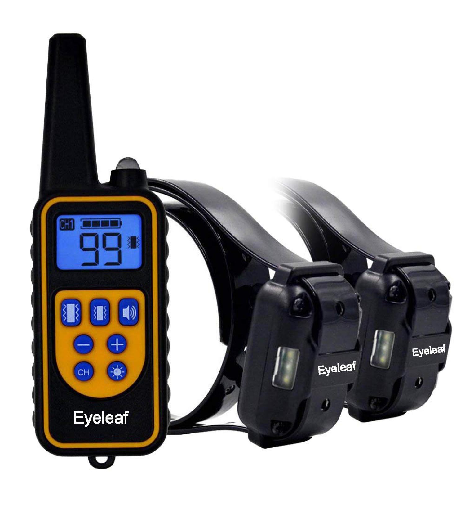 Eyeleaf 2 Dog Training Collar - Remote Control Vibrating & Beep Modes - Rechargeable & Waterproof - Home Dog Training Device - Buy Online on SooperMarket.com