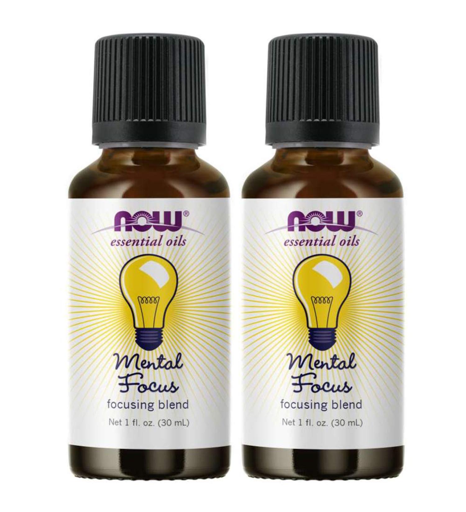 Now Foods Essential Oils for Mental Focus - 1 fl oz (30 ml) | Boost Concentration - Buy Online on SooperMarket.com
