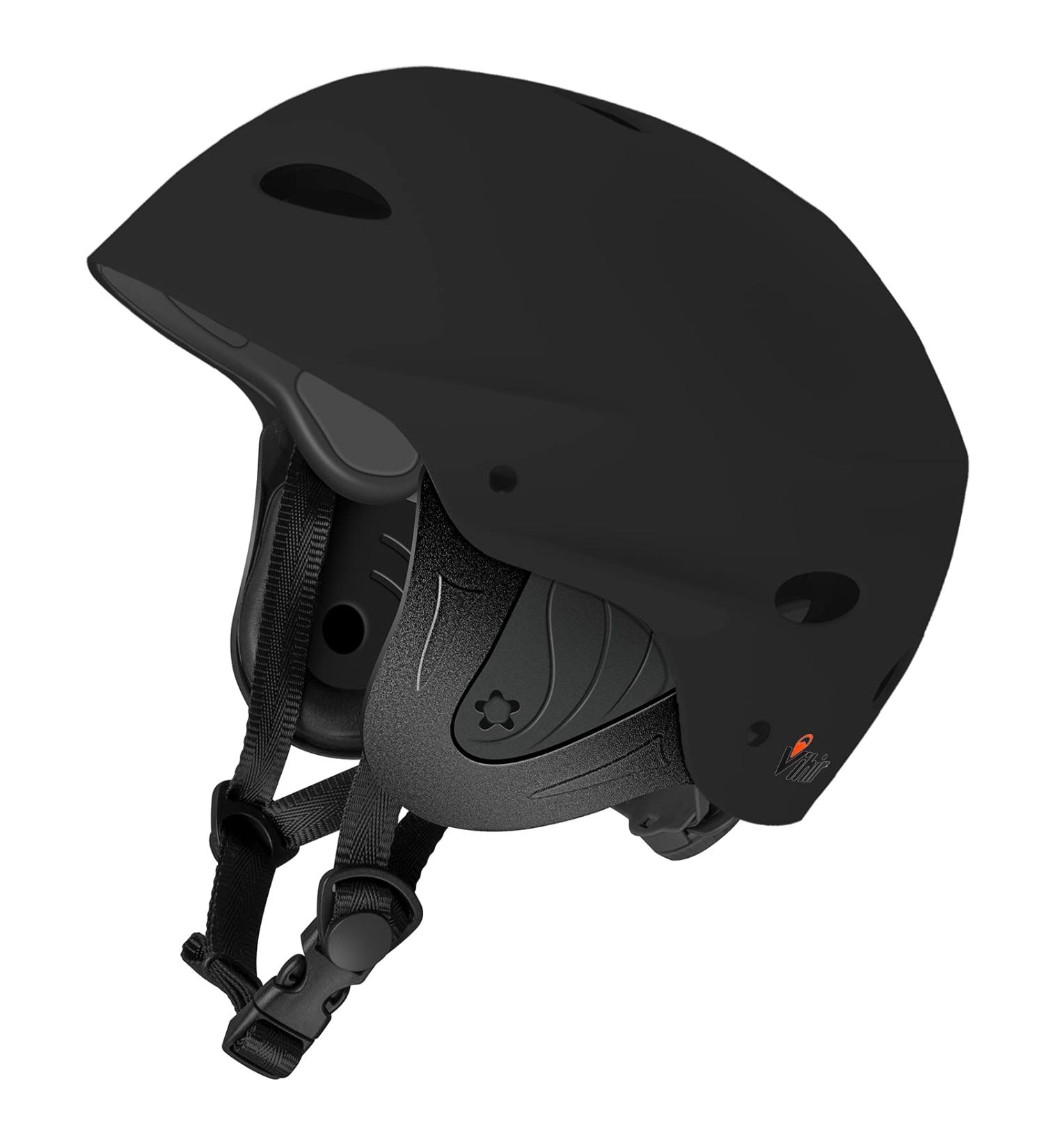 Vihir Adult Water Sports Helmet with Ears - Adjustable for Kayaking, Boating, Surfing - Black M 21.3-23.2 inches - Buy Online on SooperMarket.com