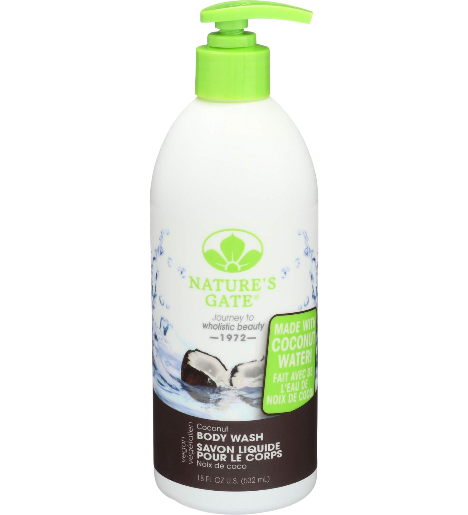 NATURES GATE Coconut Body Wash 18 fl oz