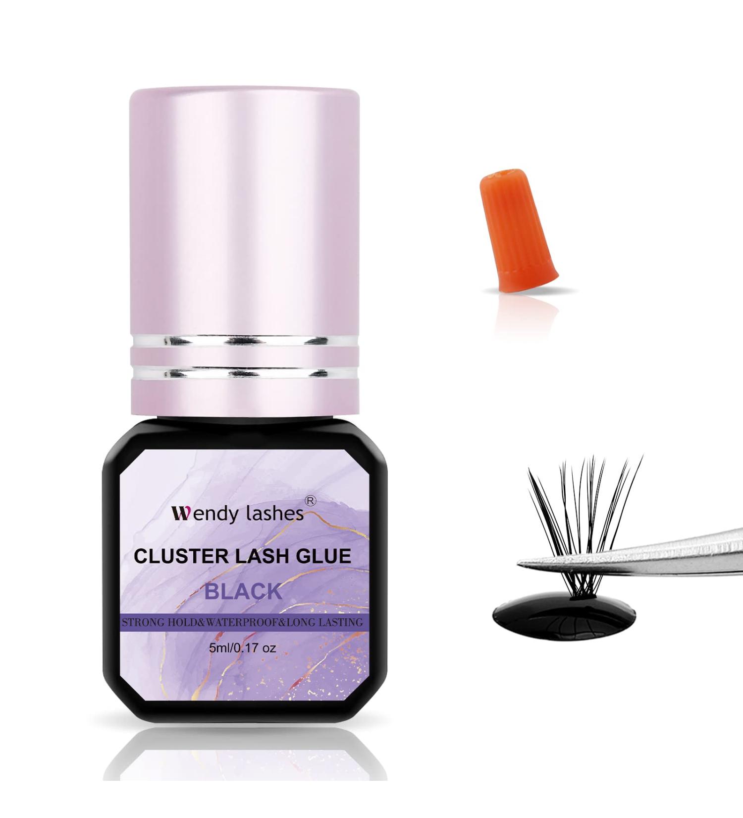 Fast-Drying Waterproof Lash Glue | Black Sensitive Eyelash Glue for DIY Extensions (5ML) - Strong Hold & Long Lasting - Buy Online on SooperMarket.com