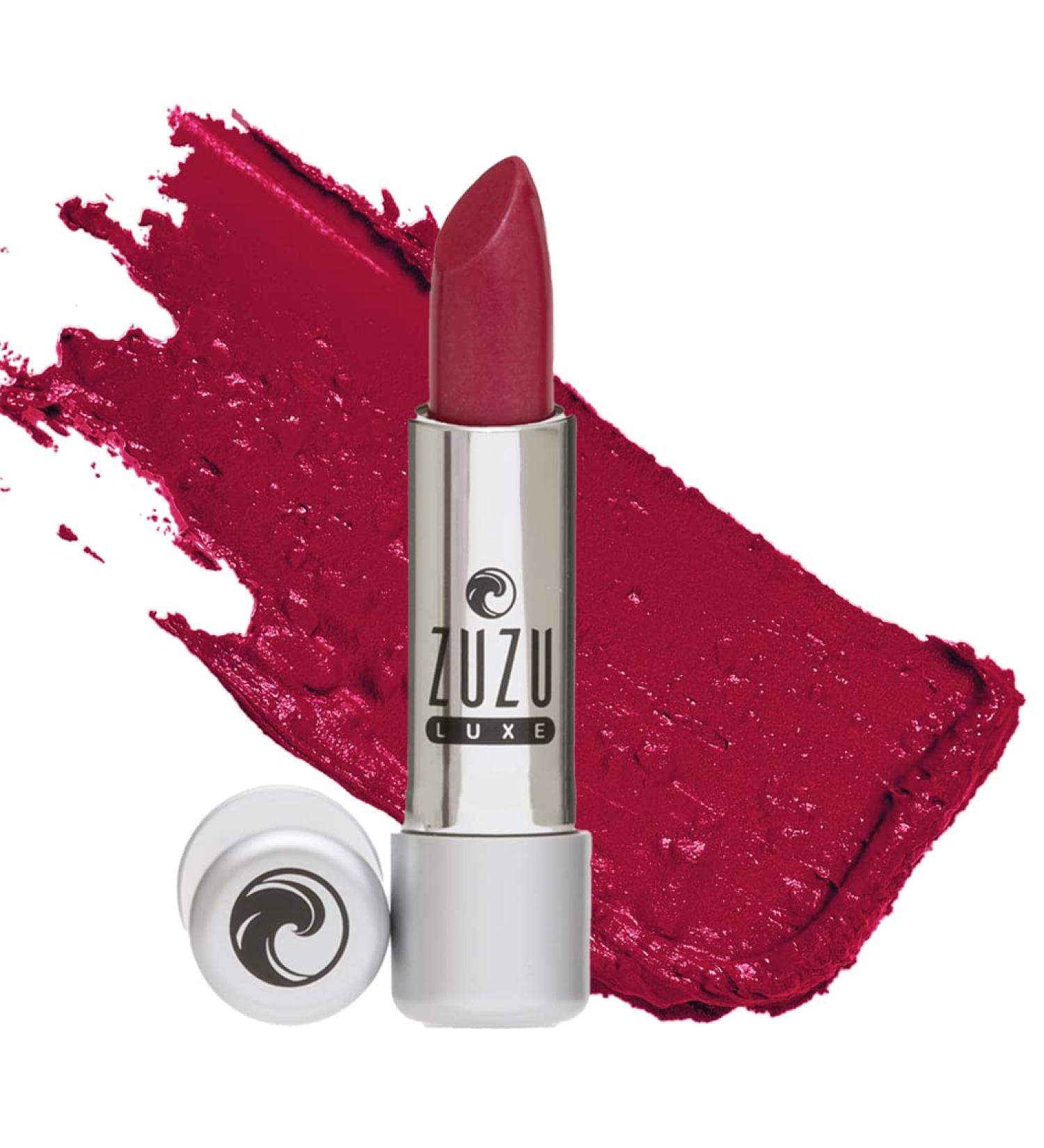 Zuzu Luxe Beso Beso Raspberry Pink Lipstick - Natural Ultra-Hydrating | Paraben, Vegan, Gluten-Free | 0.13 oz - Buy Online on SooperMarket.com