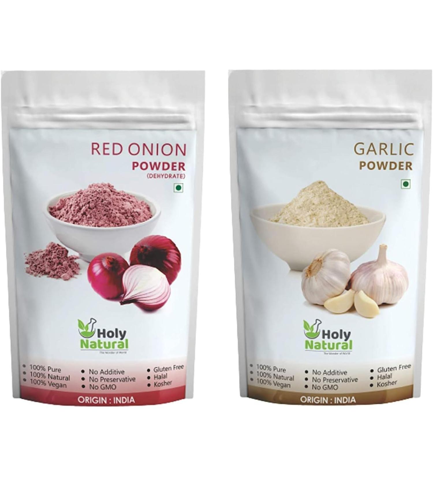 QURA Red Onion Powder & Garlic Powder 1 KG Each I Fresh Flavor & Taste I Seasoning Powder I Use in sauces Salad dressings Gravies & stews I 100% Pure & Natural (Pack of 2) (Extra Super Saving) - Buy Online on SooperMarket.com