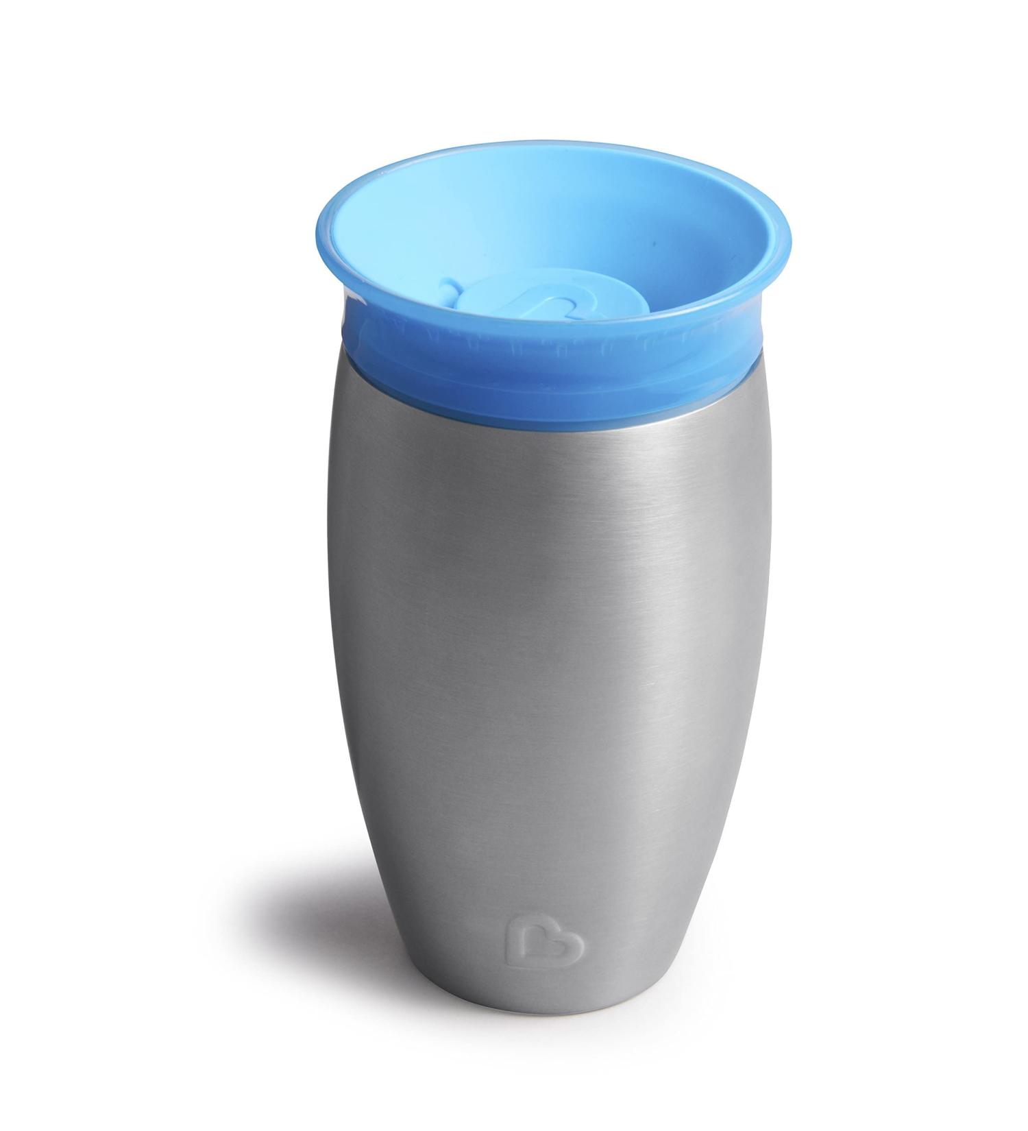Munchkin 17061 10oz Stainless Steel Miracle 360 Sippy Cup - Assorted Colors - Buy Online on SooperMarket.com