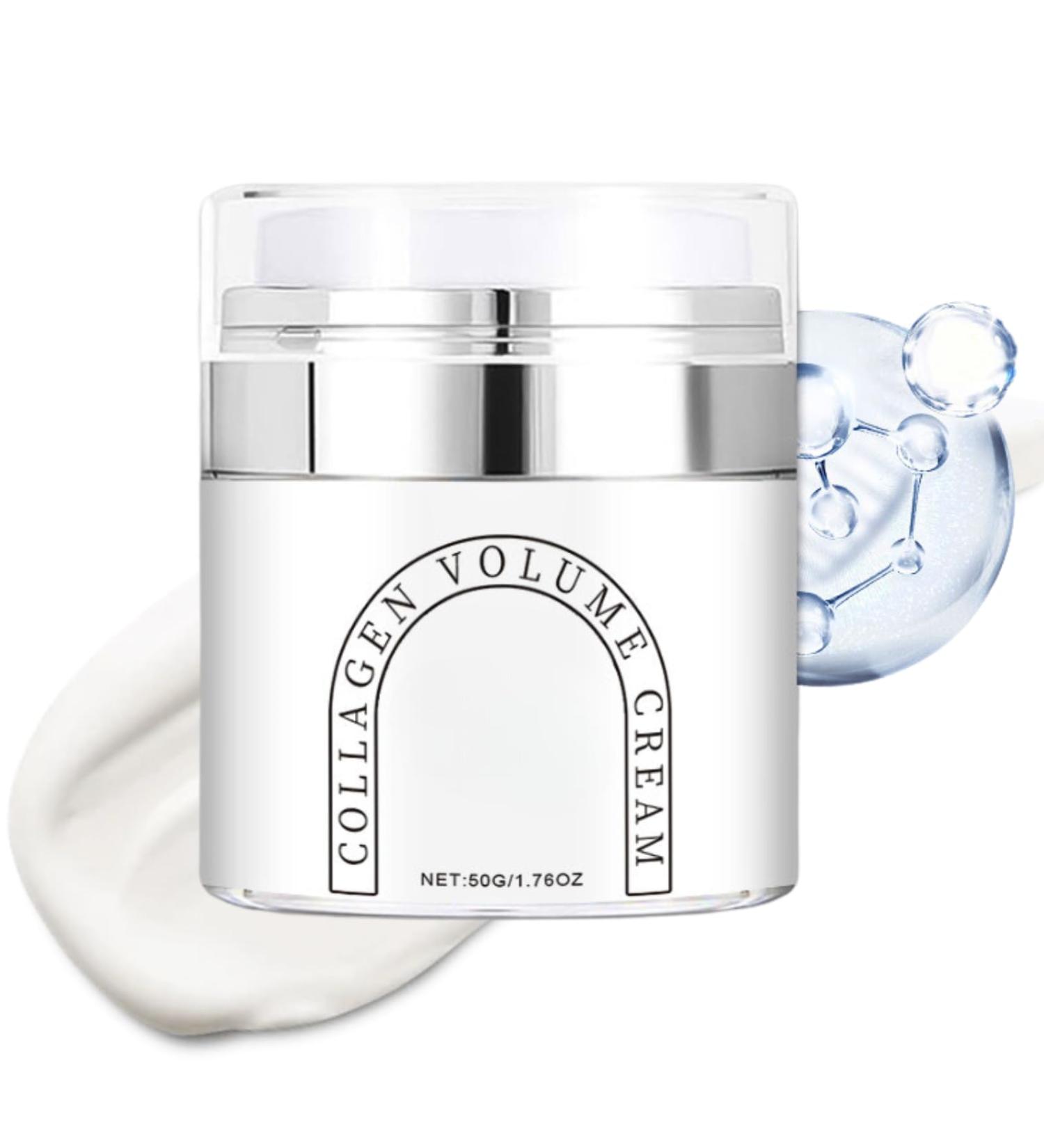 Collagen Anti Aging Face Cream Collagen-Rich Anti Wrinkle Face Care Hydrating Moisturizer Day and Night Hyaluronic Acid Moisturizer Face Cream - Essential Vegan Cream - 50g for All Skin Types - Buy Online on SooperMarket.com