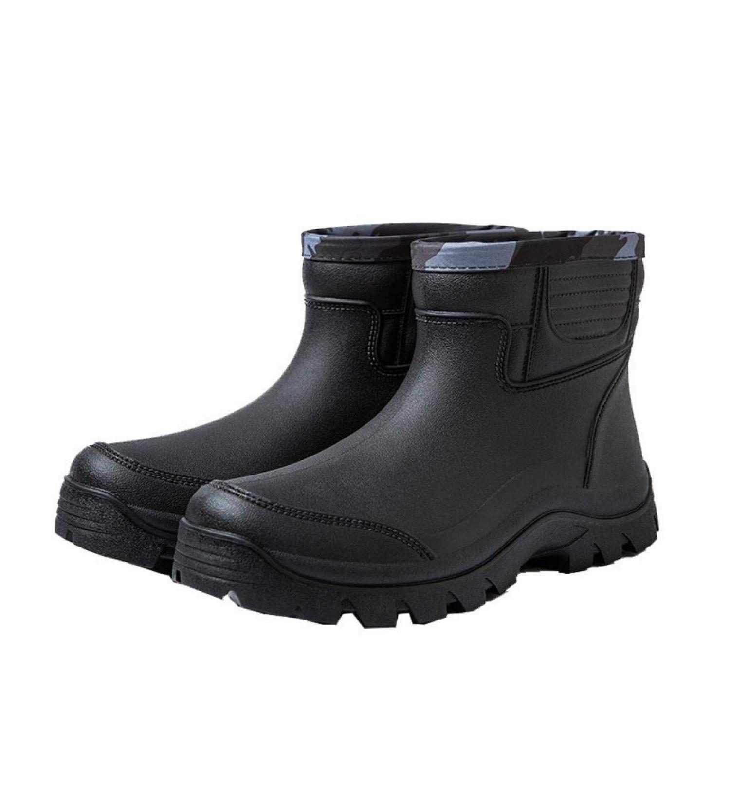 Jessie Men's PVC Waterproof Rubber Rain Boots - Short Ankle Boots Size 11 - Buy Online on SooperMarket.com
