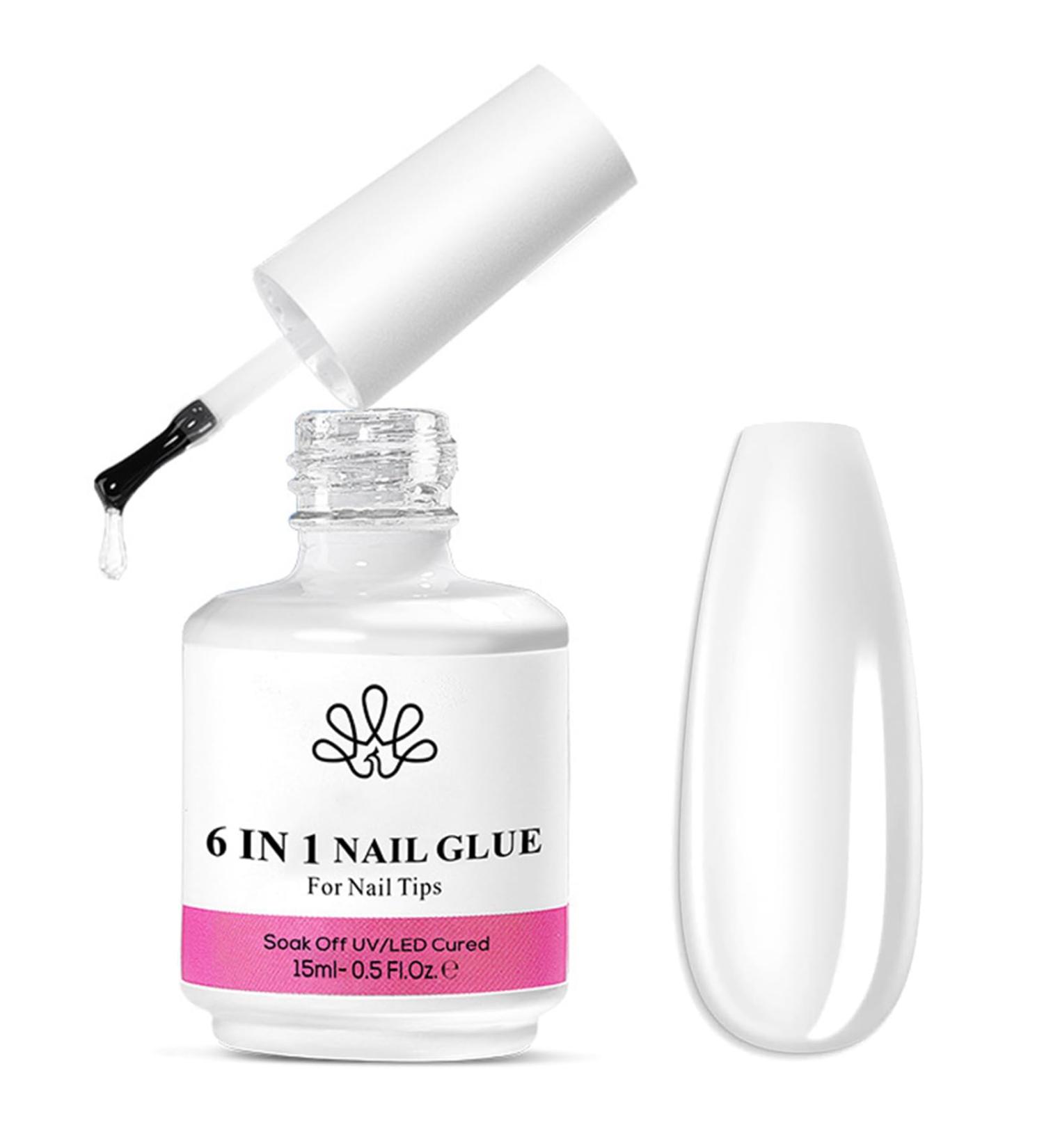 Builder Base Strengthening Gel 6 In 1 Clear UV Gel Nail Polish Coat For Nail Repair Extension & Modeling Sticking Rhinestone Nail Art Glue 15ml Quick Extension Building - Buy Online on SooperMarket.com