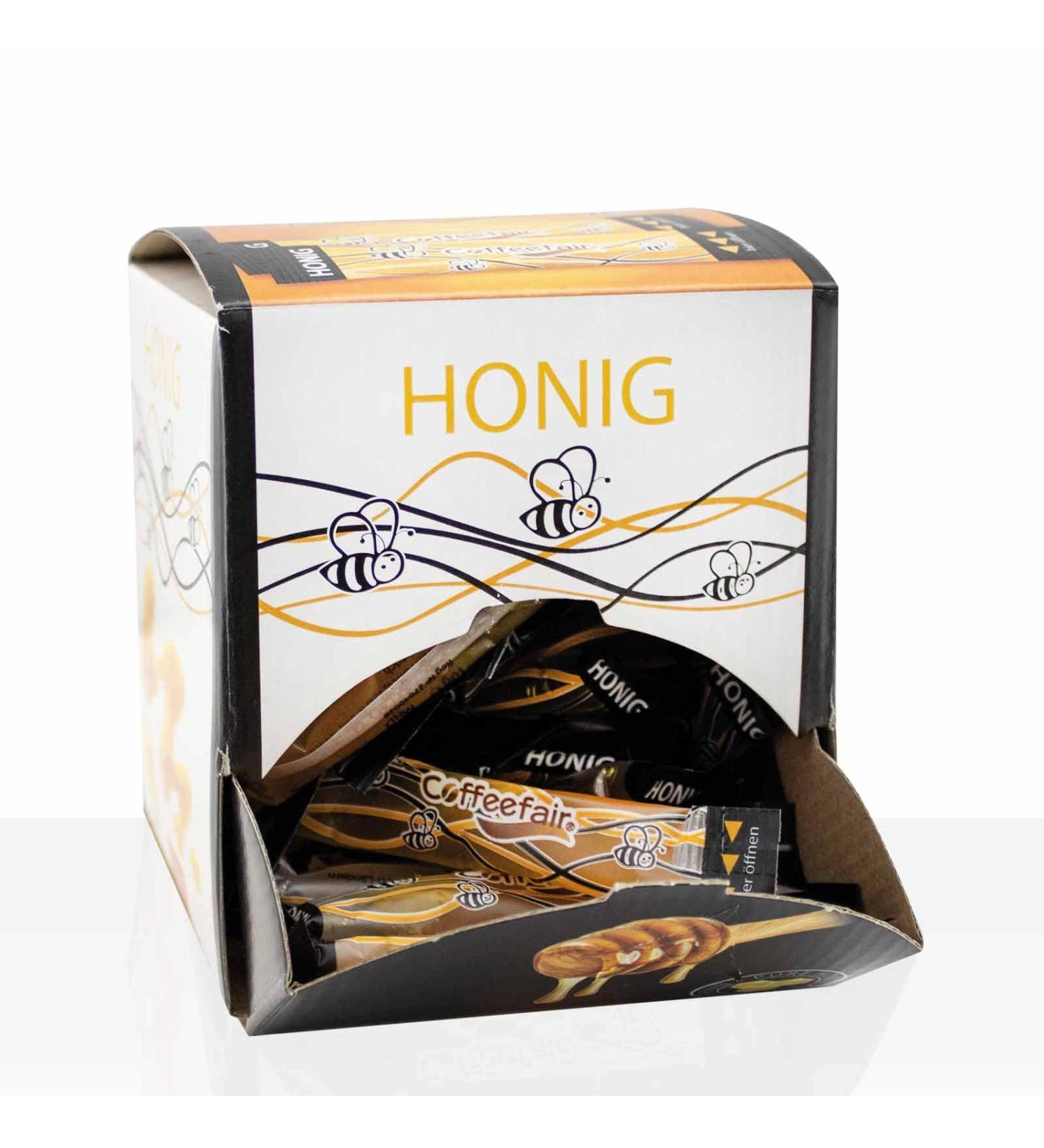Coffeefair Honey Sticks - 100 x 10g Portion Sticks Counter Display | International Shipping Available - Buy Online on SooperMarket.com