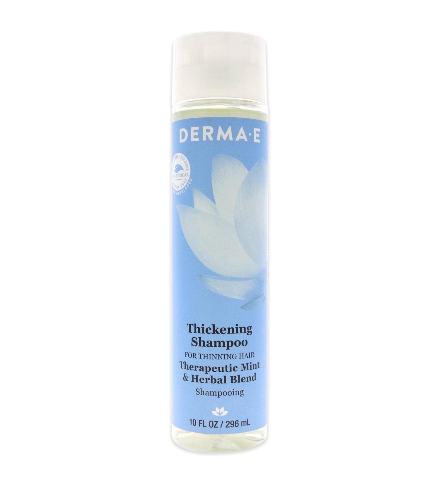 DERMA E Thickening Shampoo for Thinning Hair - Natural Sulfate-Free Hair Growth & Volumizing Therapy - 10 oz - Buy Online on SooperMarket.com