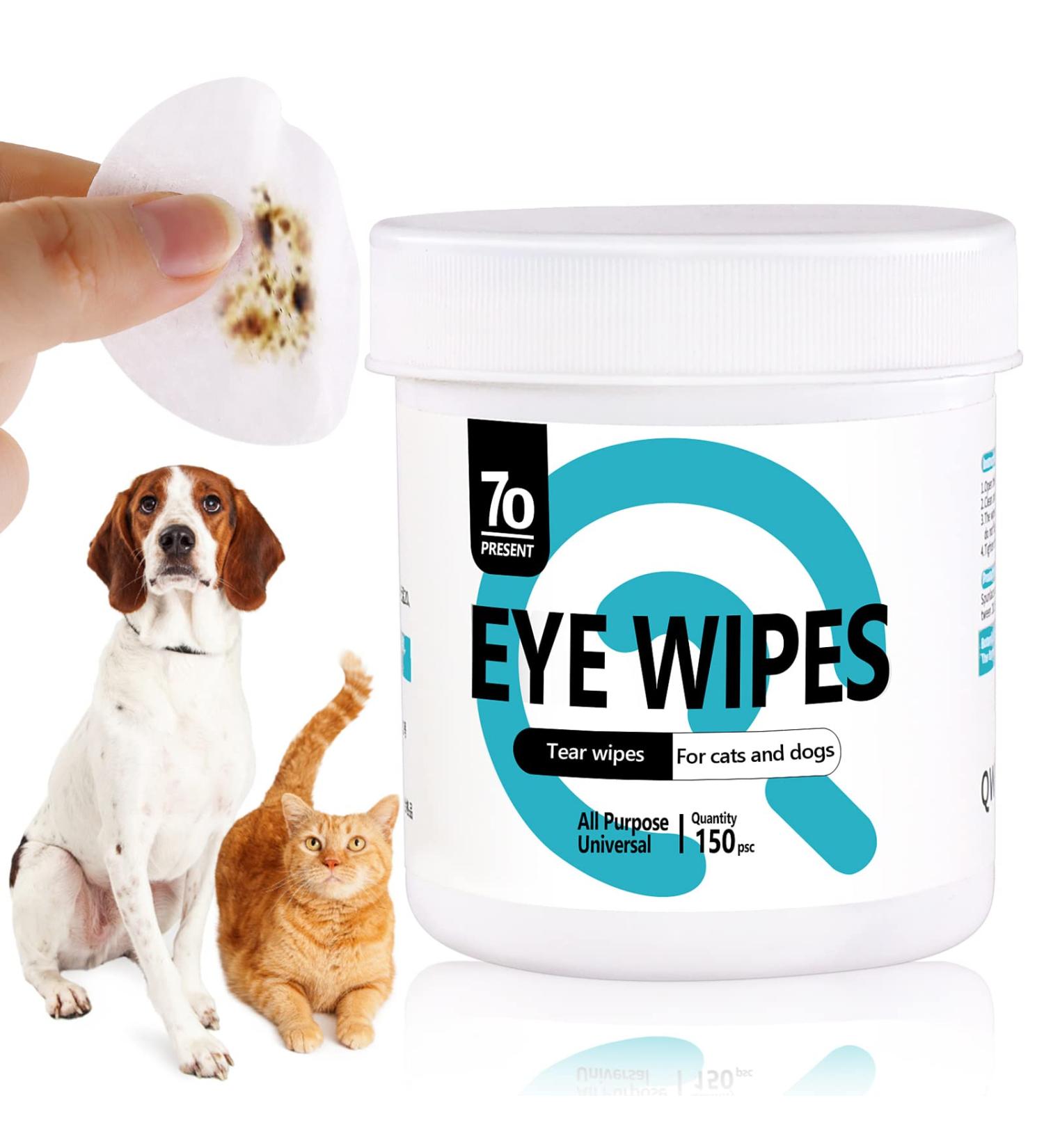 Darkhaden Pet Care Wipes - 150 Hypoallergenic Wet Wipes for Dogs & Cats - Natural Aloe Vera Cleaning Towels for Ears Paws & Eyes - Buy Online on SooperMarket.com