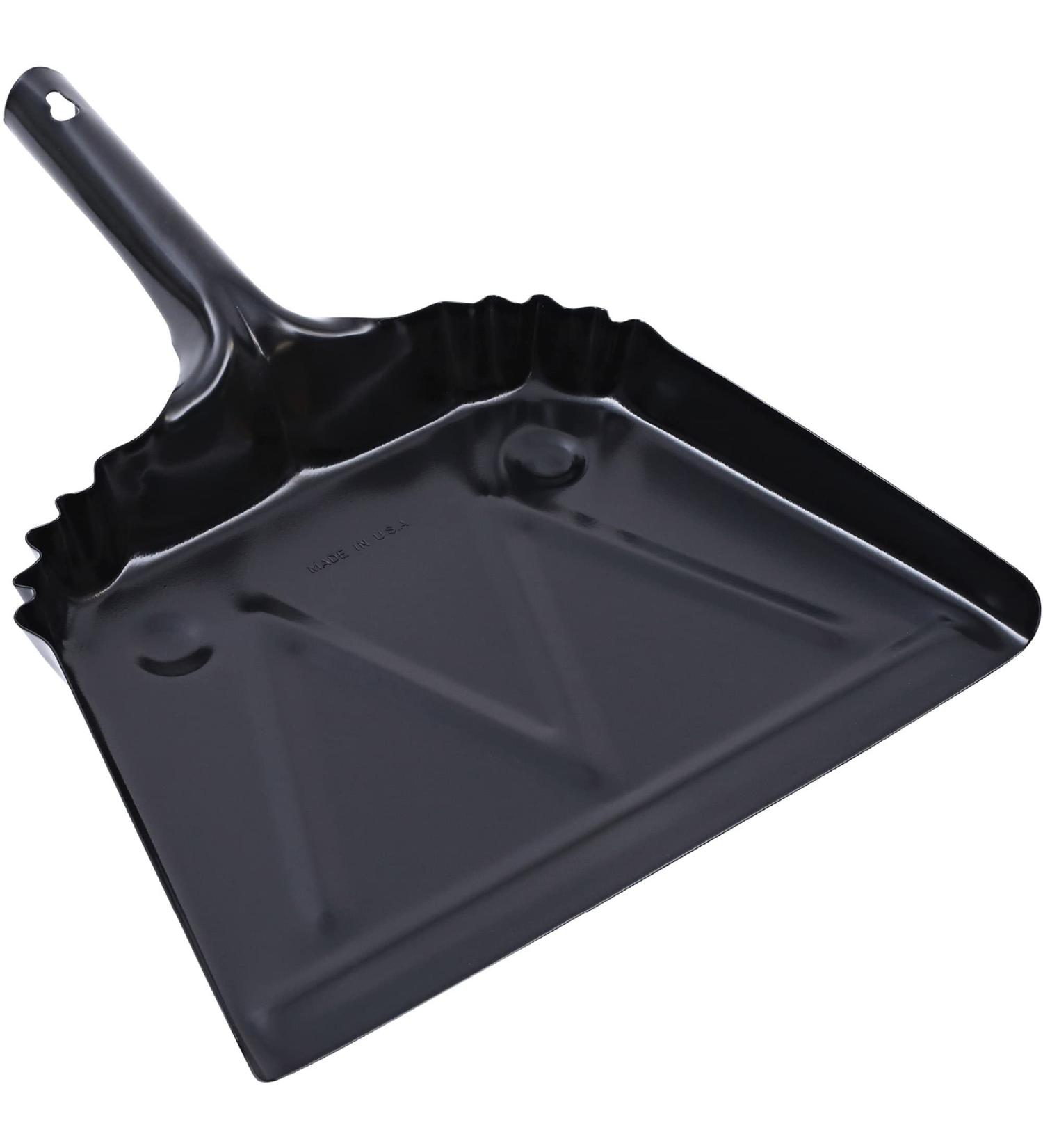 Genuine Joe Heavy-Duty Metal Dustpan 58143 - Durable Cleaning Tool for Home and Commercial Use - Buy Online on SooperMarket.com