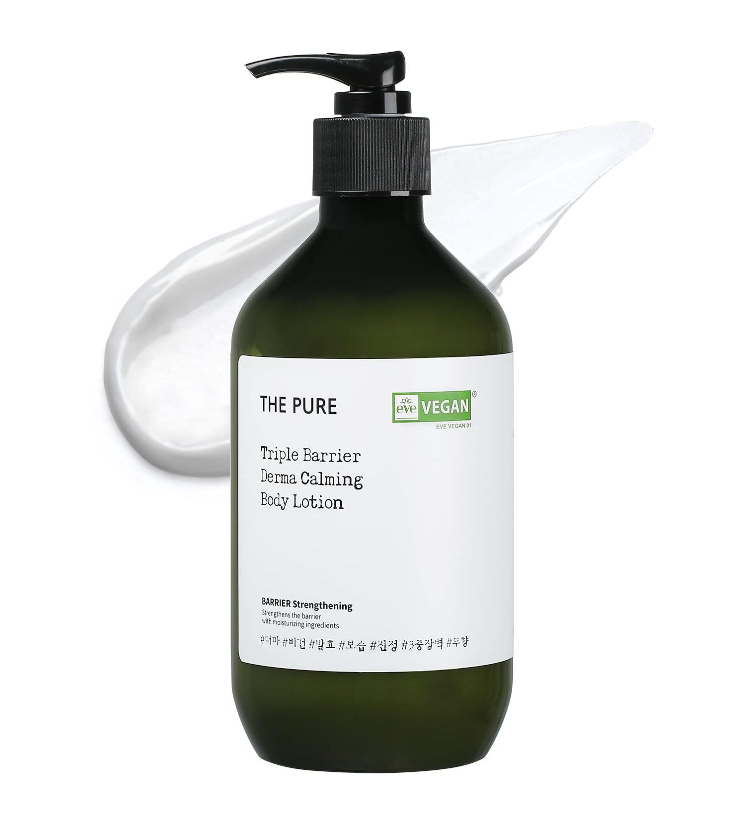 THEPURE Triple Barrier Derma Calming Body Lotion 500ml - Fragrance-Free Vegan Moisturizer for Kids to Adults with Shea Butter & Panthenol - Hydrating Dry Skin Formula - Buy Online on SooperMarket.com