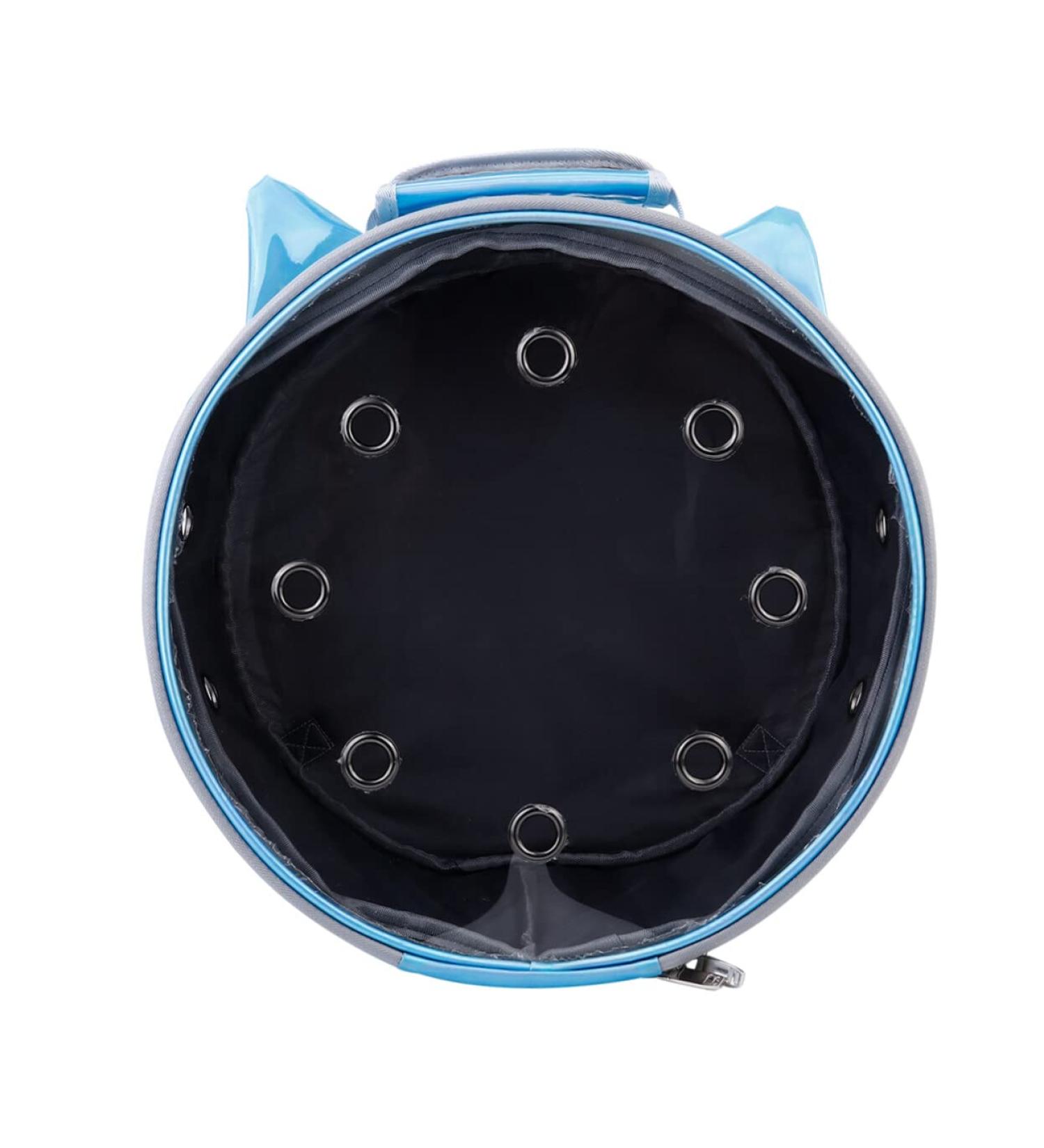 PACKOVE 1pc Pet Bag Transparent Backpack Blue Backpack Puppy Backpack Puppy Carrier Travel Space Cat Cage 35X35X17CM Blue - Buy Online on SooperMarket.com