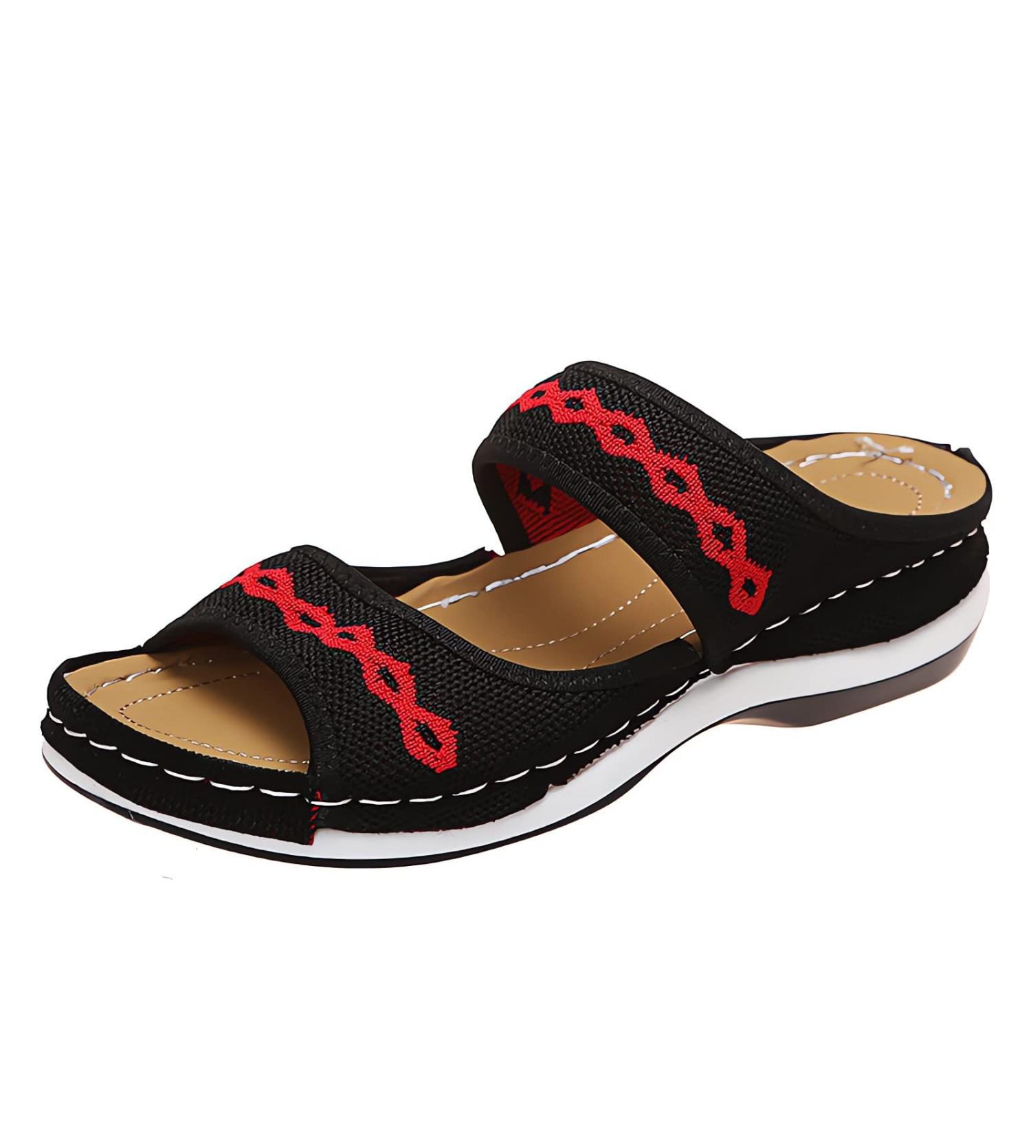 Orthopedic Arch Support Diabetic Walking Sandals - 2023 Women's Comfort Orthotic Wedge Sandals - Buy Online on SooperMarket.com