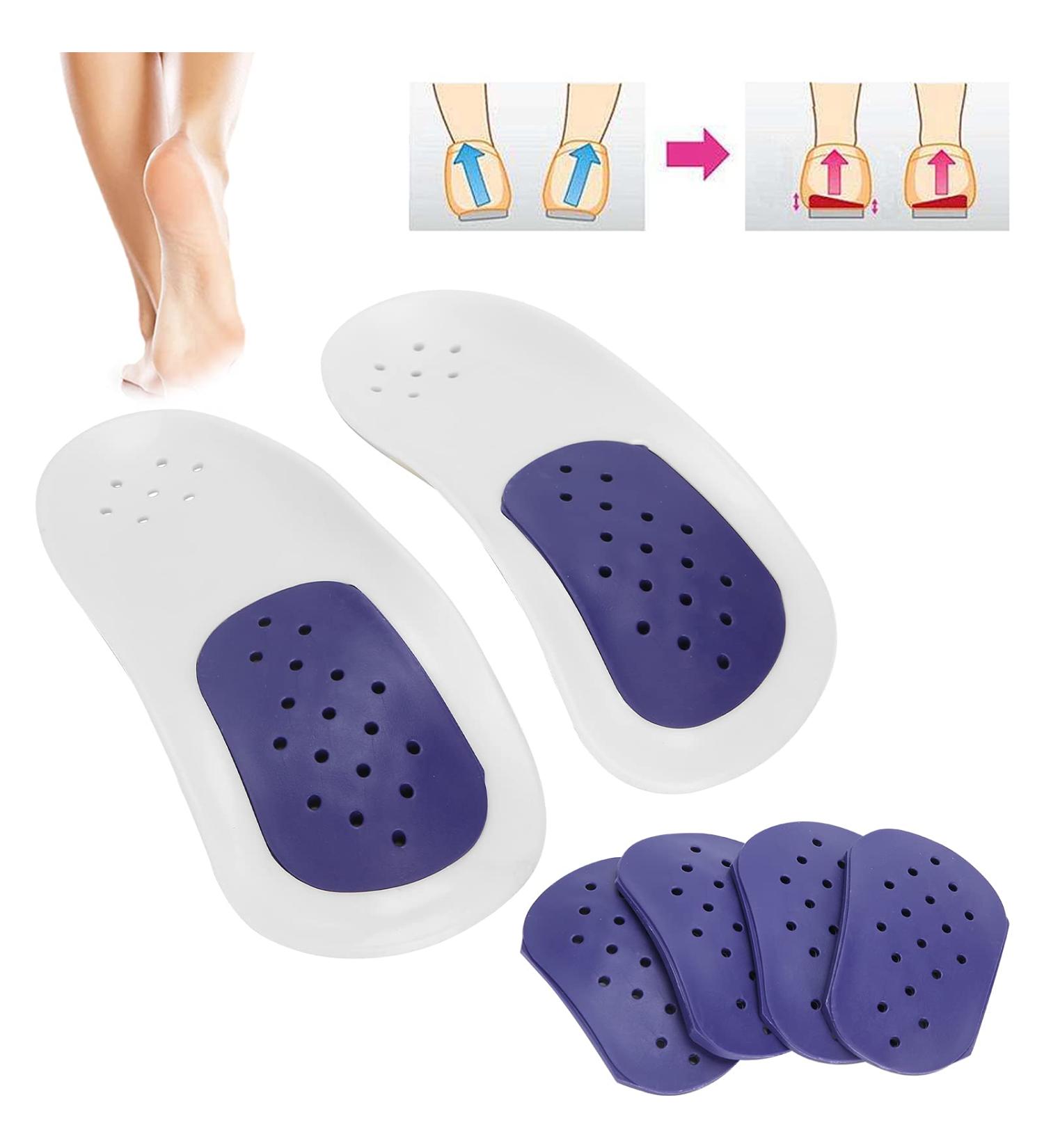 Arch Support Insoles Comfort Relieve Pressure Pain Reusable Multiple Sizes Shoe Insoles with Four Replacement Pads for Running for Walking(A) - Buy Online on SooperMarket.com