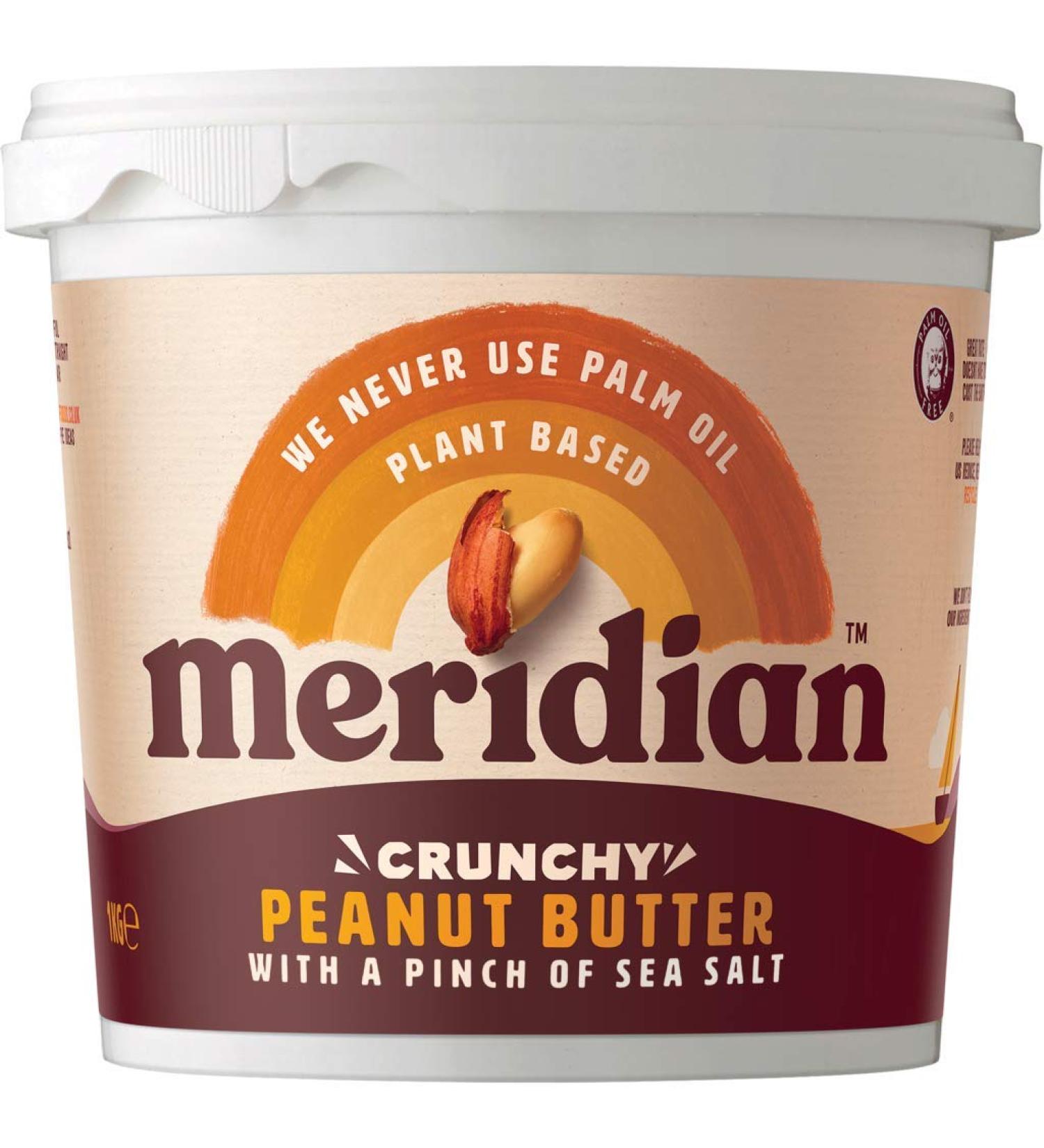 Meridian Peanut Butter - Crunchy (Pinch Of Salt) 1kg - Buy Online on SooperMarket.com