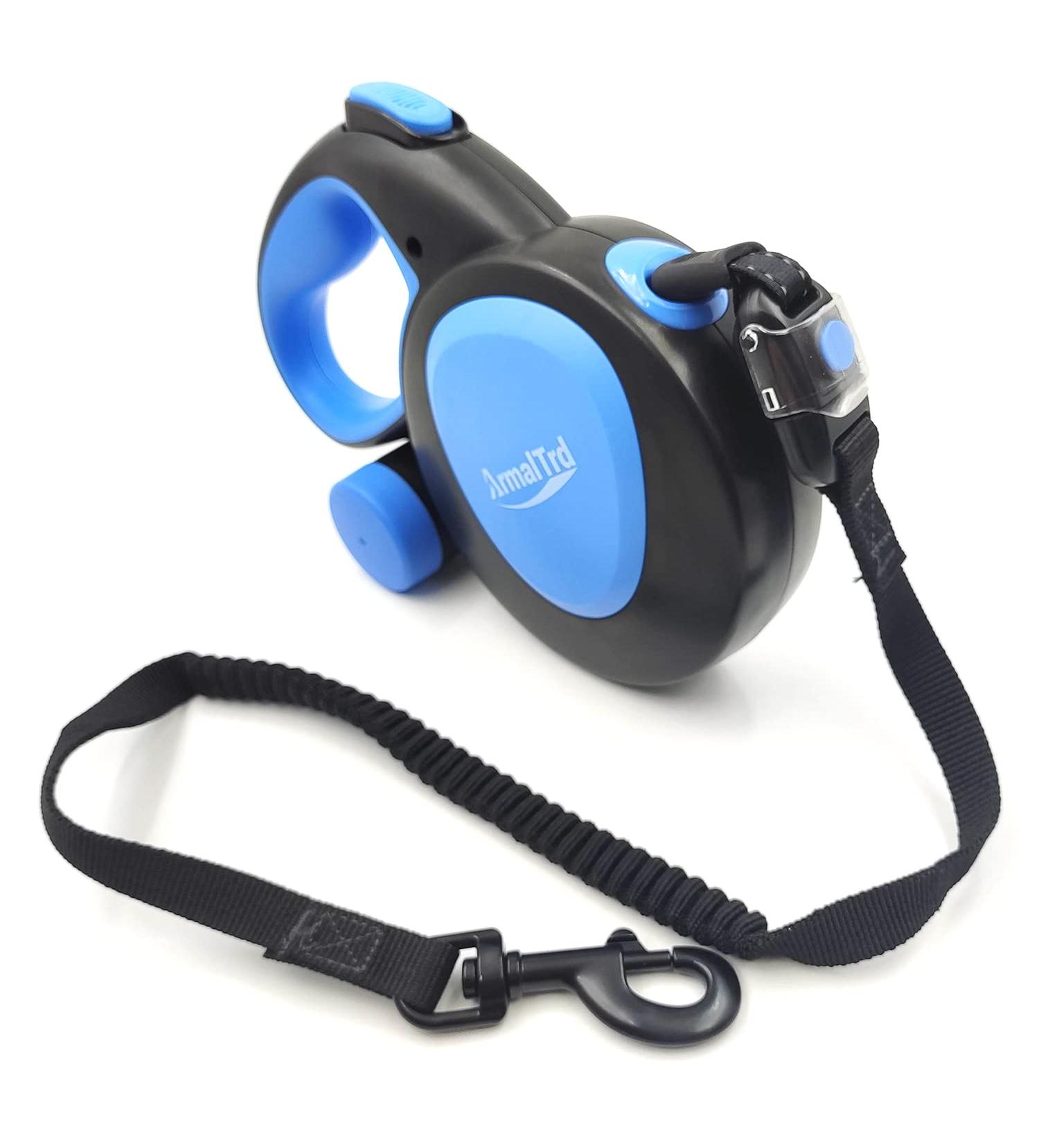 ARMALTRD 8m Retractable Dog Lead | Heavy Duty 360 Extendable Leash for Large Dogs | Tangle-Free Bungee Leash for Small to Medium Pets - 26.4 FT Blue - Buy Online on SooperMarket.com