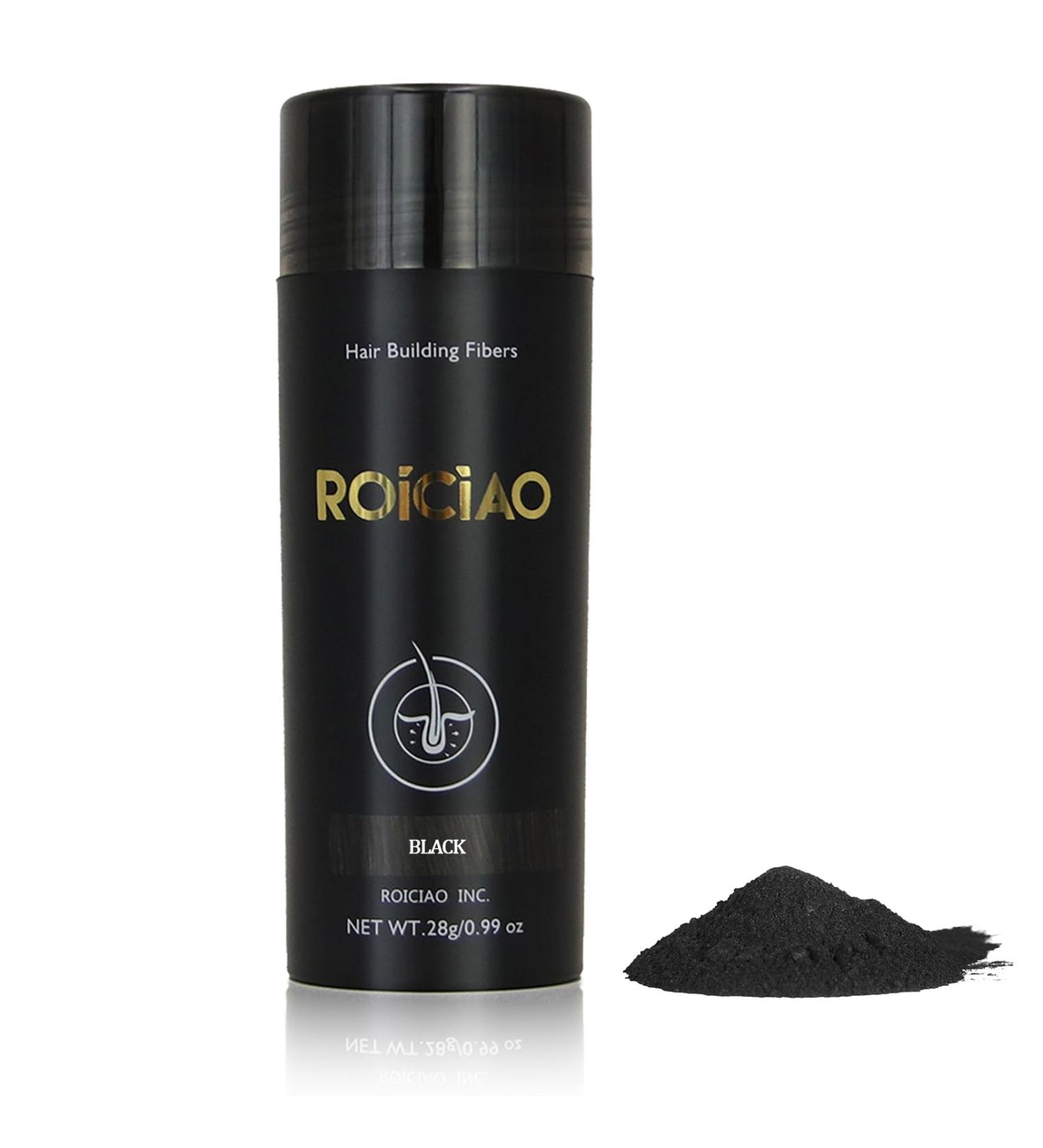 Shop Hair Fibres Black Professional Quality Hair Powder for Thinning Hair | Instant Concealment for Men & Women | No Greasy Residue - Buy Online on SooperMarket.com