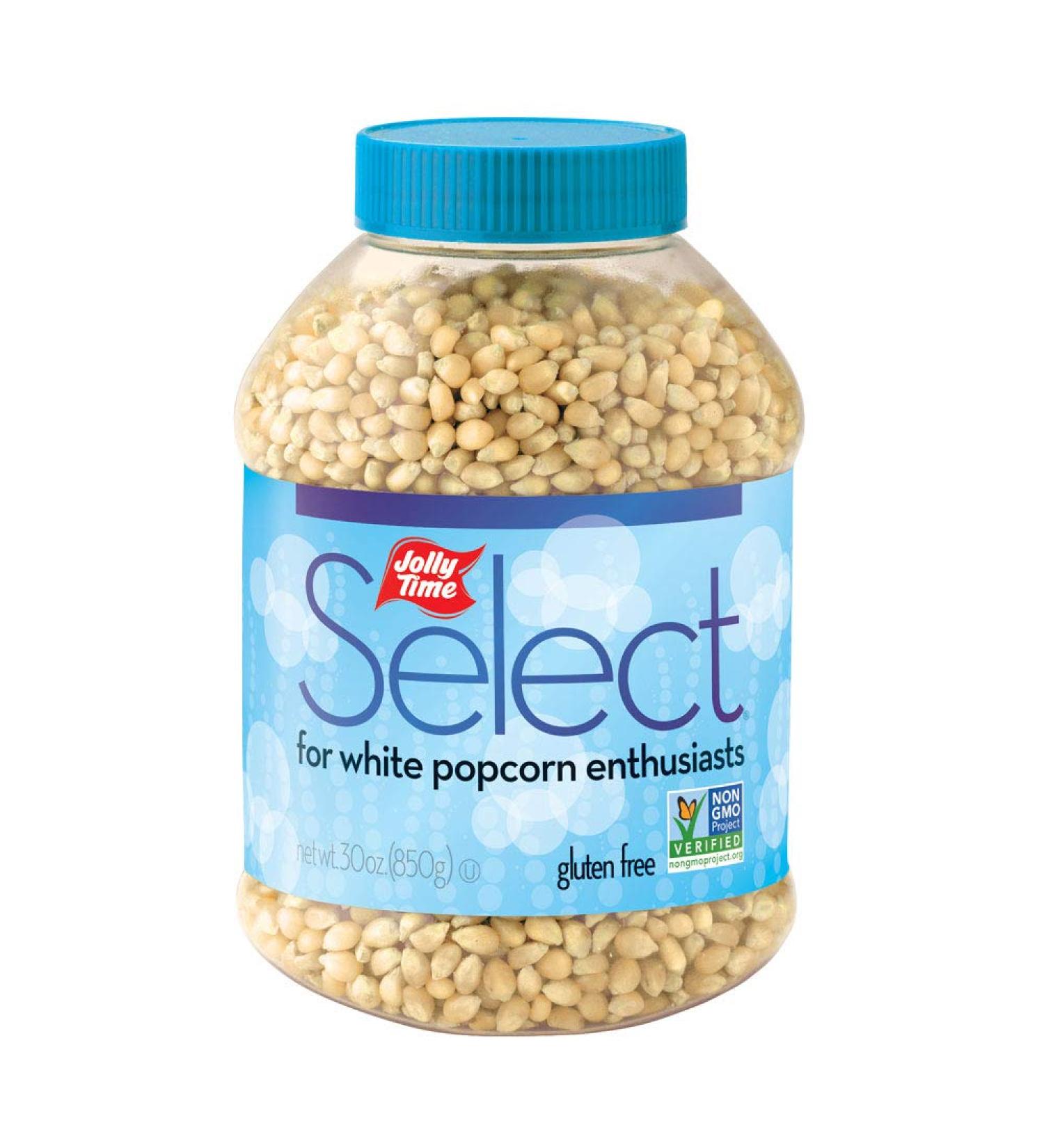 JOLLY TIME Select Gourmet White Popcorn Kernels - 30 oz Bulk Jars (Pack of 6) for Air Popper or Stovetop - Buy Online on SooperMarket.com