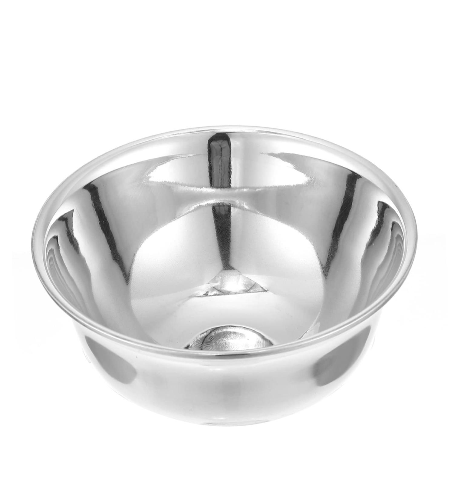 Angoily Metal Impact Bowl & Razor Cup | Rustproof Steel Shaving Accessories for Men - Perfect for Face Cleaning & Foam - Buy Online on SooperMarket.com