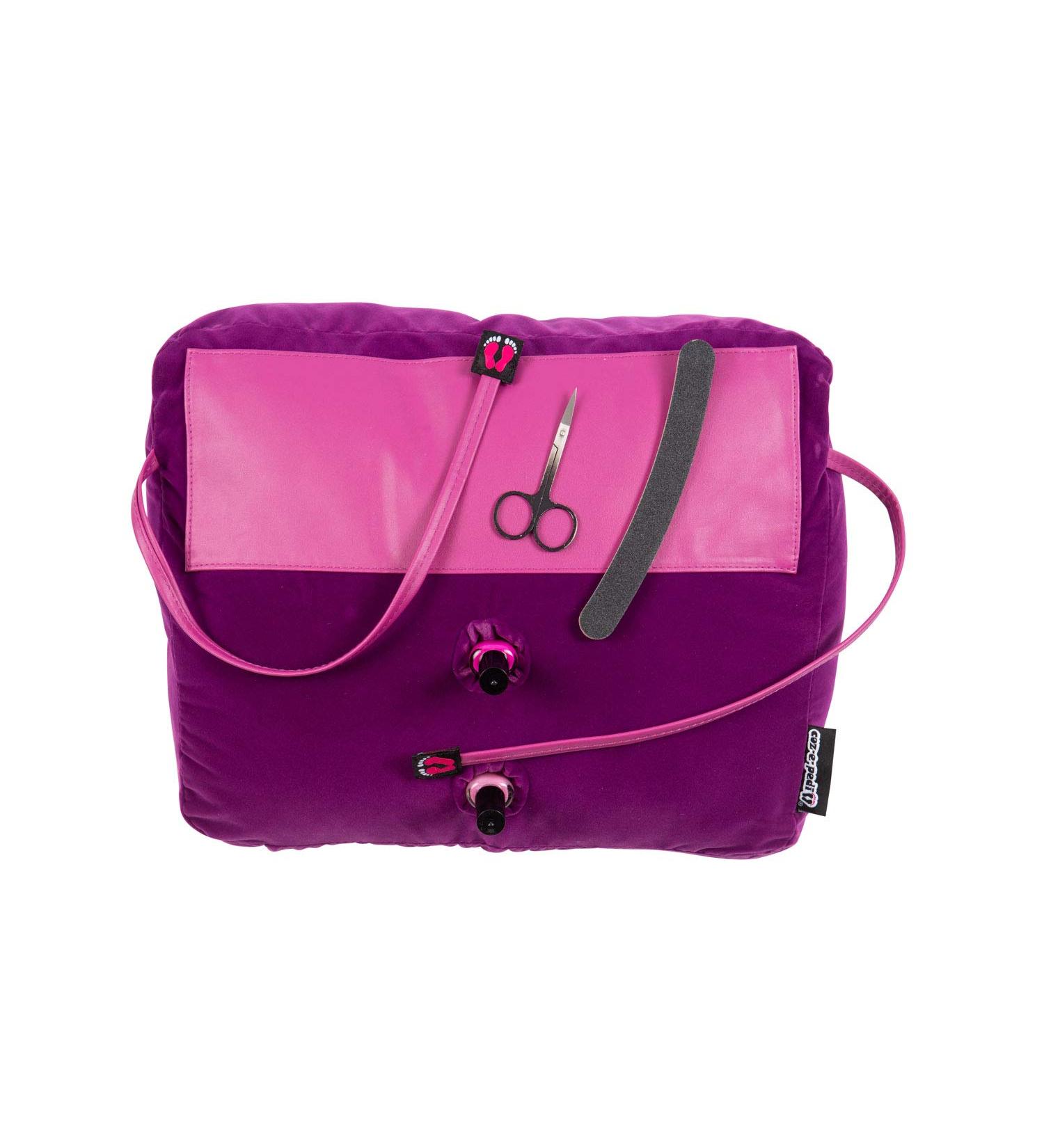 Manicure Cushion Pedicure Pillow Nail Arm Rest Foot Care Purple Velvet - Buy Online on SooperMarket.com