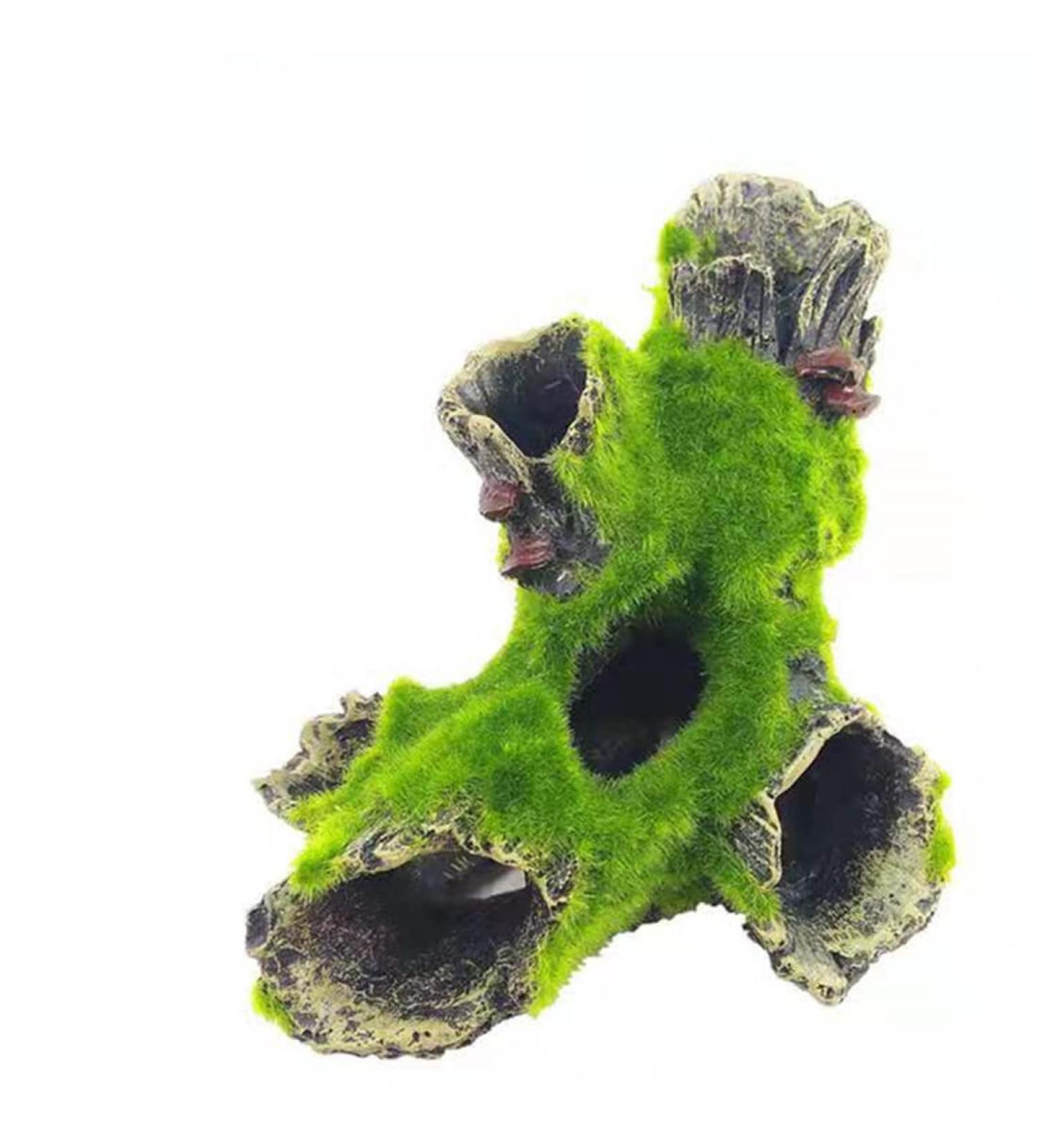 Maonativey Aquarium Harz Cave - Perfect Hideout for Small Fish & Garnelen | Unique Tree Stamm Decor for Aquariums - Buy Online on SooperMarket.com
