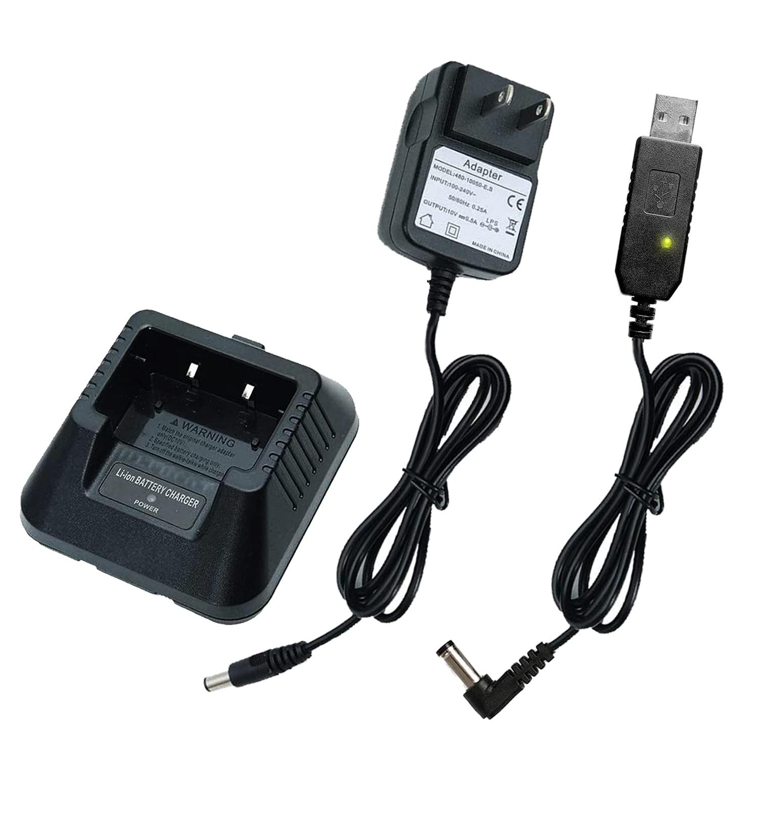 Tenway UV-5R BF-F8H Charger USB Cable Charger for Two Way Radio - DM-5R Compatible - Buy Online on SooperMarket.com