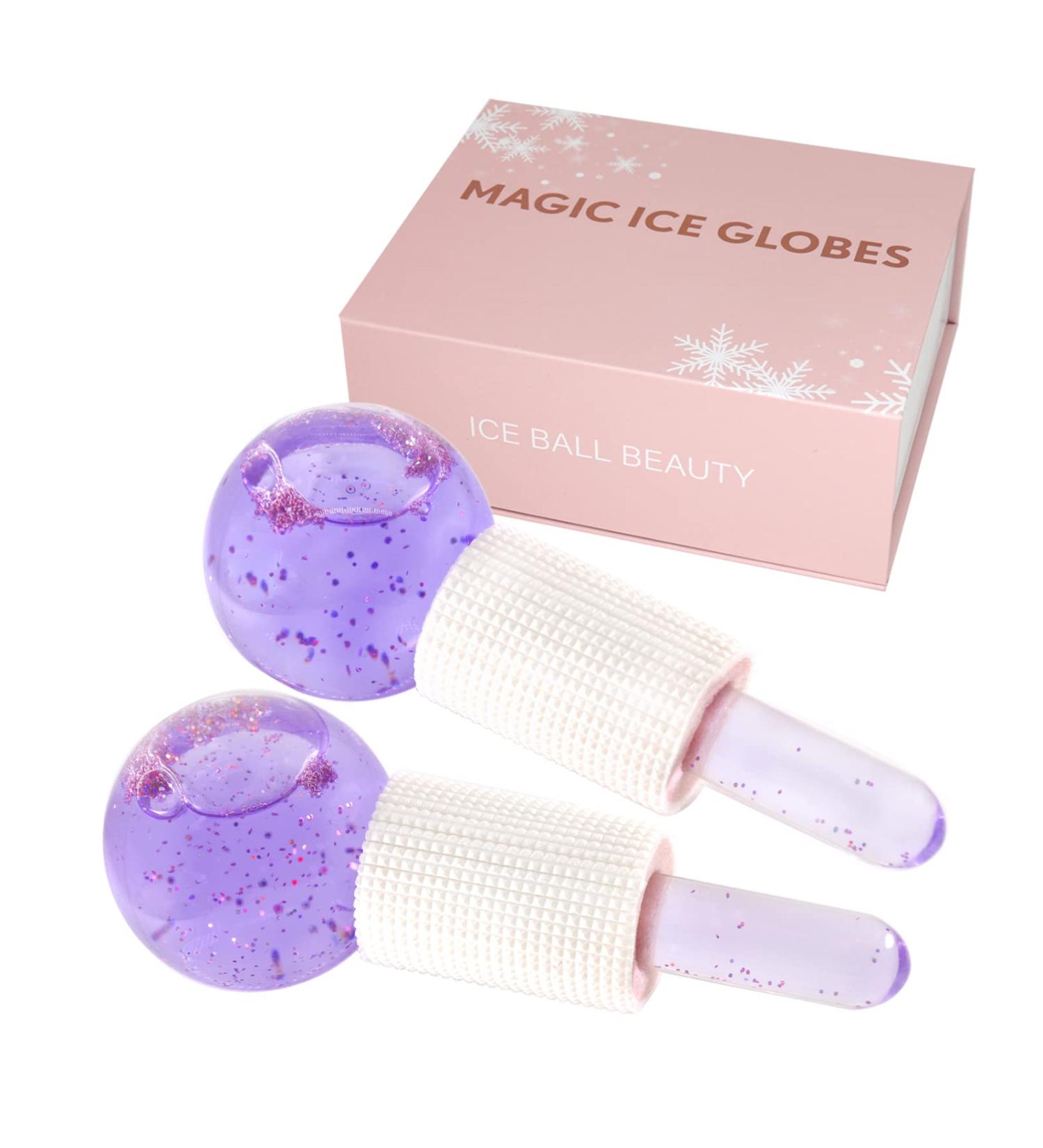 Face Ice Globes- Perfect Beauty Tool to Reduce Puffiness and Redness Ice Globes for Face- Brighten Skin & Enhance Your Natural Glow Facial Ice Globes -Tighten Skin and Reduce Fine Lines Purple - Buy Online on SooperMarket.com