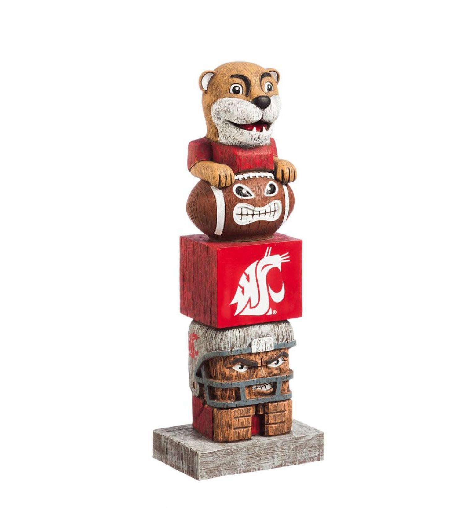 Buy Evergreen NCAA Washington State Cougar Tiki Totem - Unique Home Decor for Fans - Fast International Shipping - Buy Online on SooperMarket.com