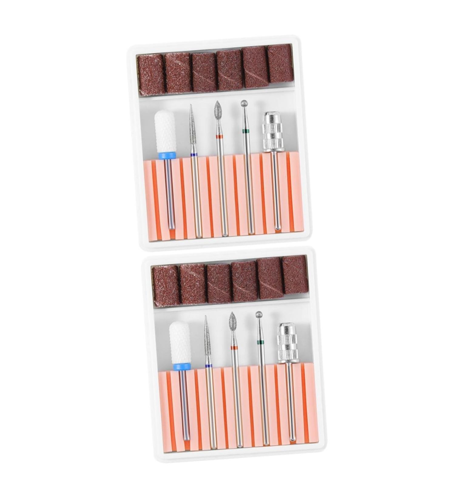 POPETPOP 2 Sets Cuticle Drill Bit Nail Drill Bits for Acrylic Nail Drill Tool Nail Drill Heads Nail Bits Nail Grinding Head Drill Bits for Nails Nail File Bits Pedicure Bits Nail Polish Gel 6.5x5.5cmx2pcs Pinkx2pcs - Buy Online on SooperMarket.com