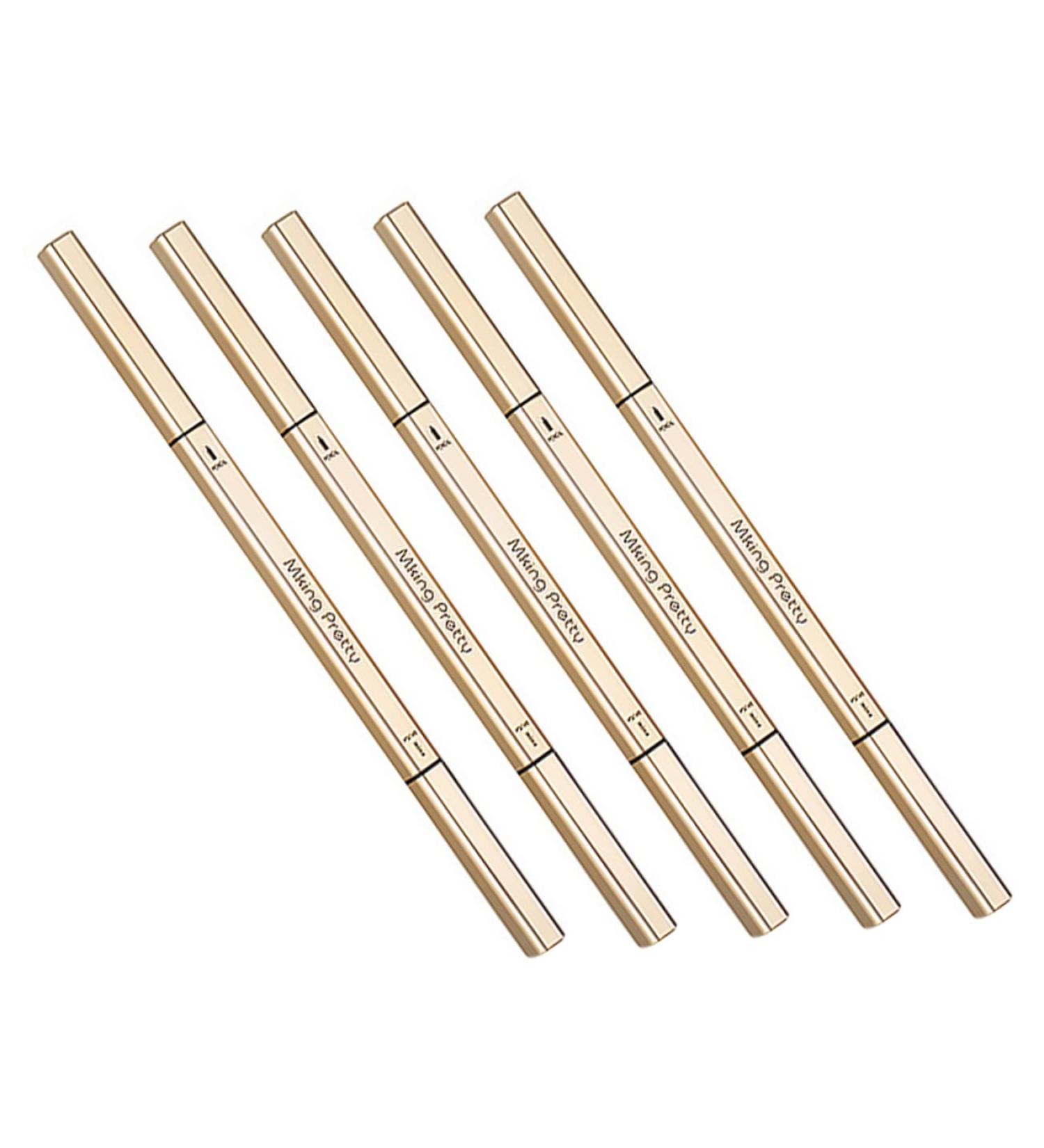 Mikinona 5pcs Double Ended Eyebrow Pencil Double- Head Eyebrow Pens Eyebrow Makeup Tools Eyebrow Ink Plastic - Buy Online on SooperMarket.com