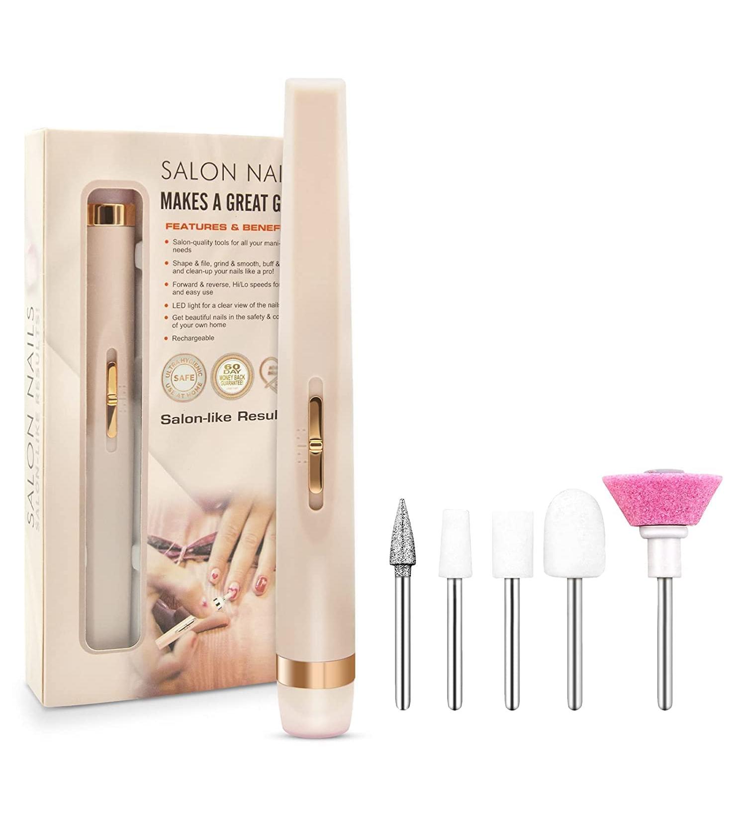Pnyxeass Portable Electric Nail Drill - Compact Efile Salon Nails Kit for Home Use - Buy Online on SooperMarket.com