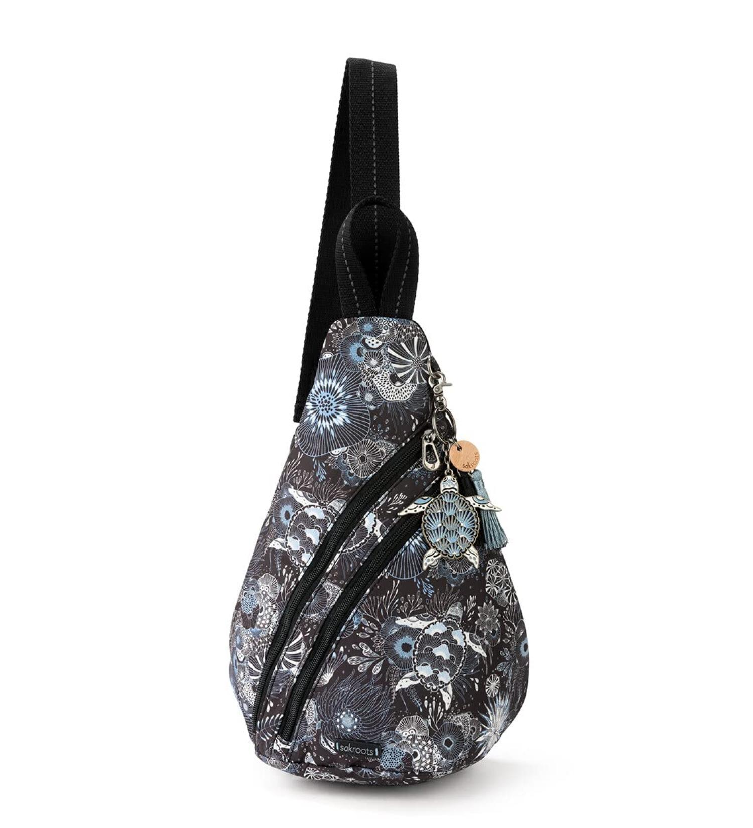 Sakroots Women's Eco Twill Go Sling Backpack - Midnight Seascape | One Size - Buy Online on SooperMarket.com
