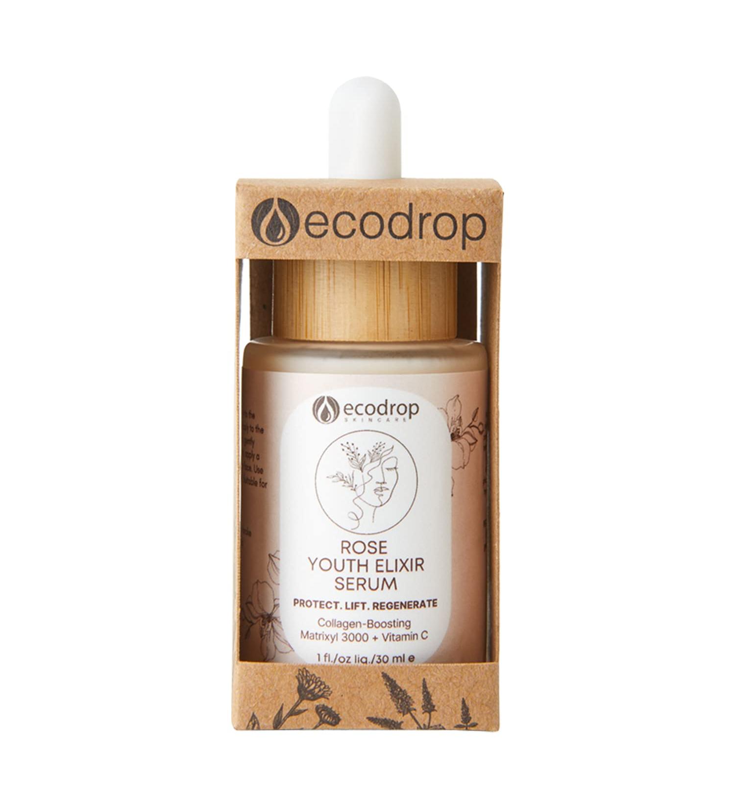 Ecodrop Matrixyl 3000 & Hyaluronic Acid Serum - 30ml | Powerful & Advanced Rose-Scented Daily Anti-Ageing & Anti-Wrinkle Facial Skin Repair Treatment with Vitamin C | Vegan & Cruelty-Free Skincare - Buy Online on SooperMarket.com