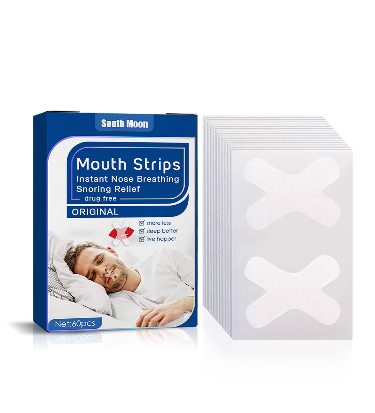Sleep Strips 60pcs - Advanced Mouth Tape for Better Nose Breathing & Snoring Relief - Buy Online on SooperMarket.com