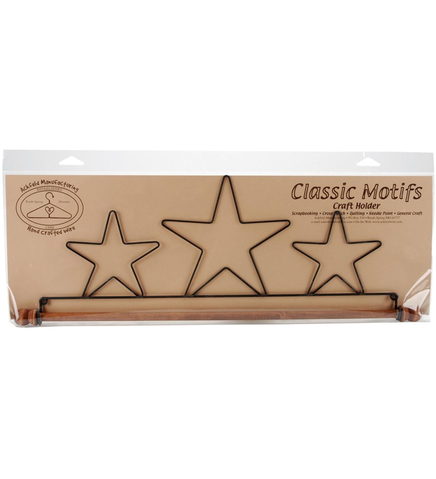 Ackfeld Fabric Holder with 16-Inch Dowel  Three Stars