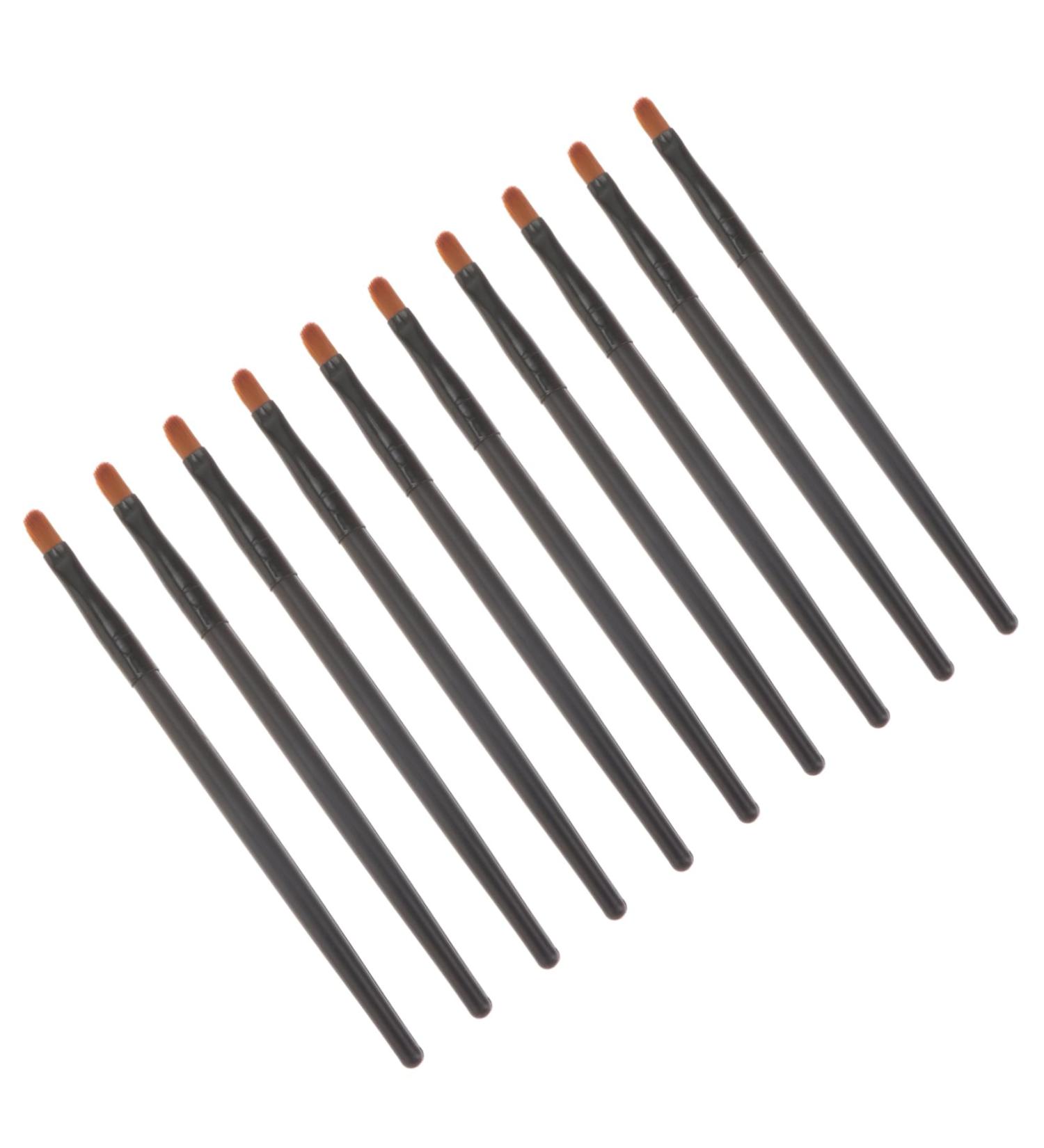 Mikinona 10pcs Nose Shadow Brush Cosmetic Brush Makeup Kits Creme Blush Makeup Eyeshadow Wooden Handle - Buy Online on SooperMarket.com